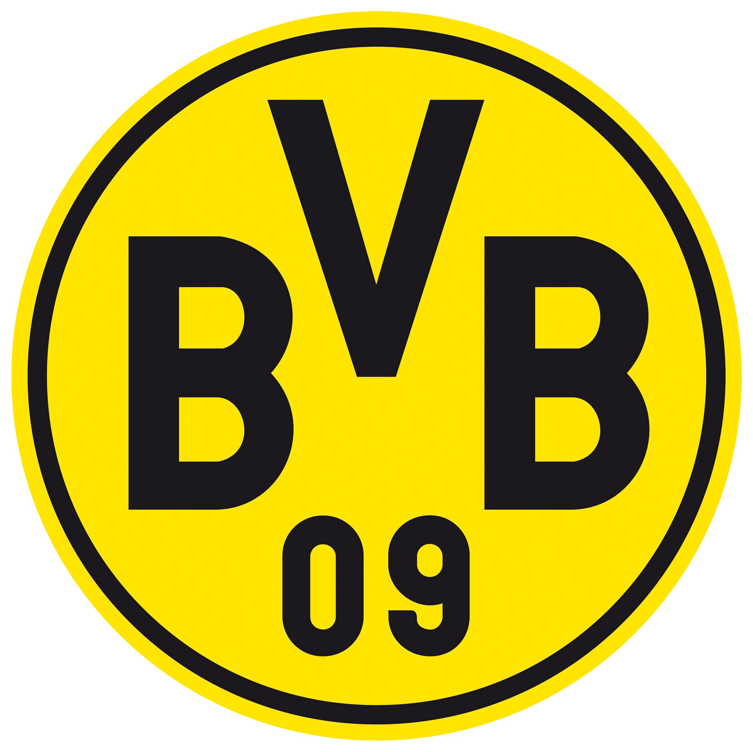 Wandtattoo »Fußball Logo Borussia Dortmund«, selbstklebend, entfernbar