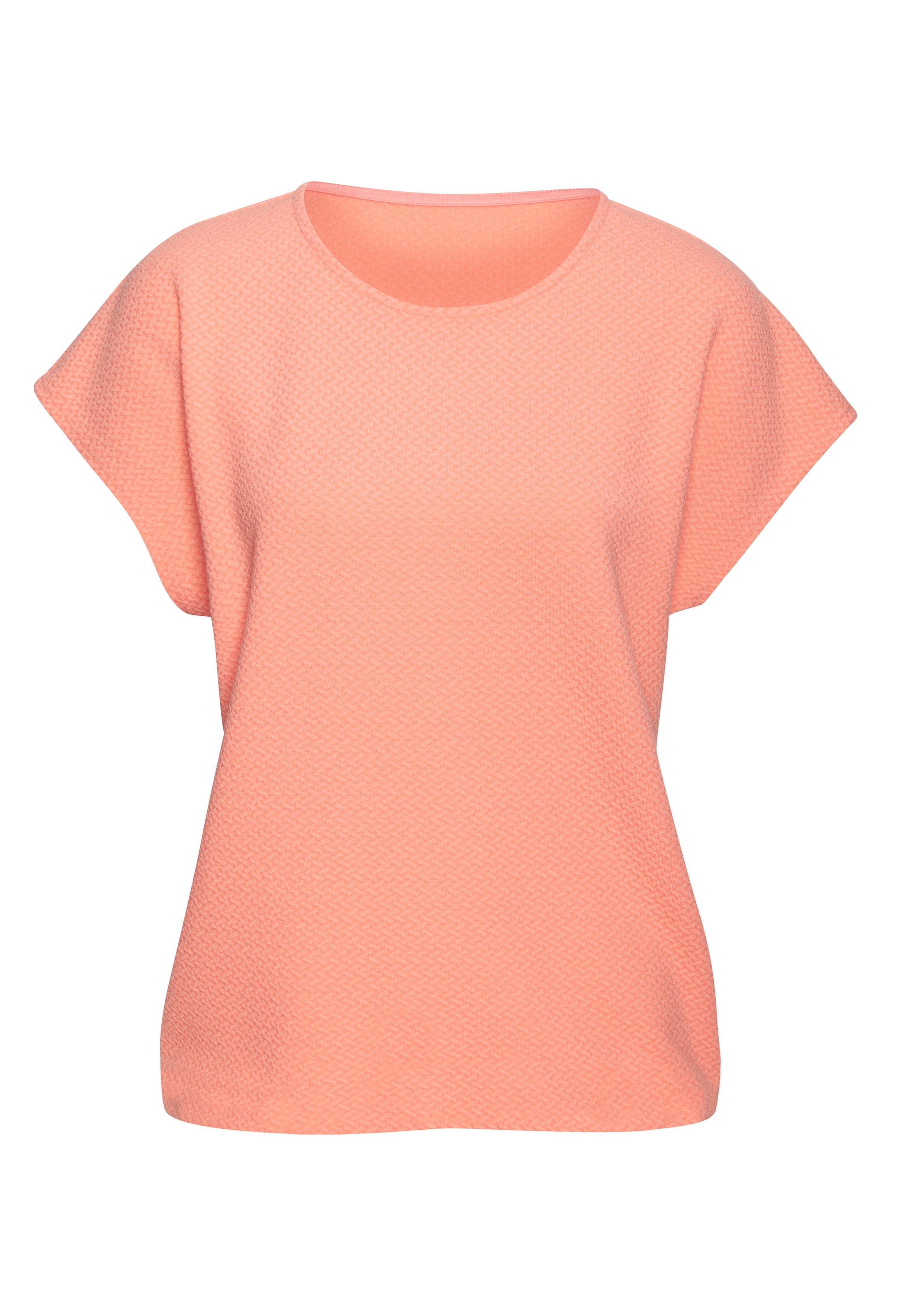 Vivance Kurzarmshirt »aus bügelfreier Strukturqualität«, mit Viskose