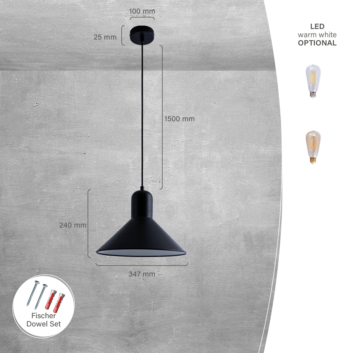 Paco Home Pendelleuchte »CLAIRE« E27 Hängelampe Esszimmer Küchenlampe Hängend Esstischlampe Matt E27