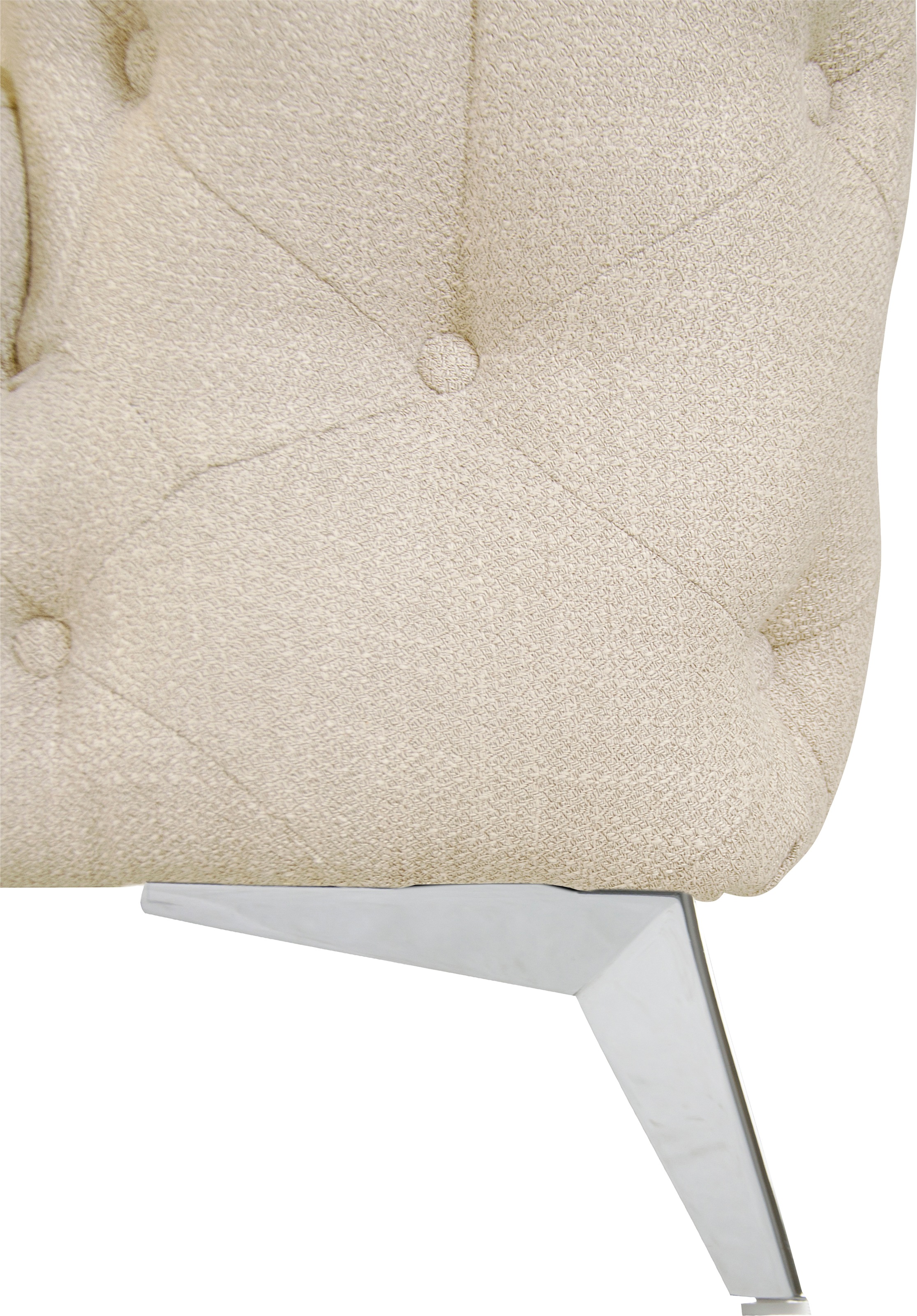 Leonique Chesterfield-Sofa »Glynis«, aufwändige Knopfheftung, moderne Chesterfield Optik, Fußfarbe wählbar