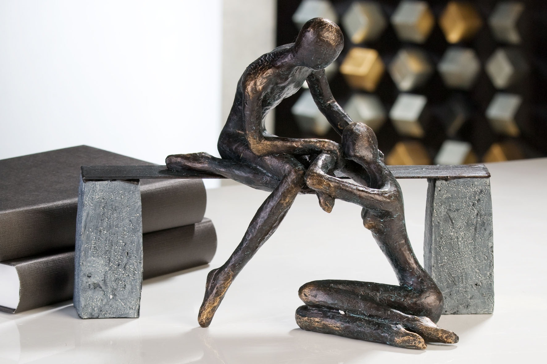 Casablanca by Gilde Dekofigur »Skulptur Spruchanhänger, (1 OTTO Freundschaft«, Wohnzimmer 22 St.), cm, Dekoobjekt, mit Höhe bei