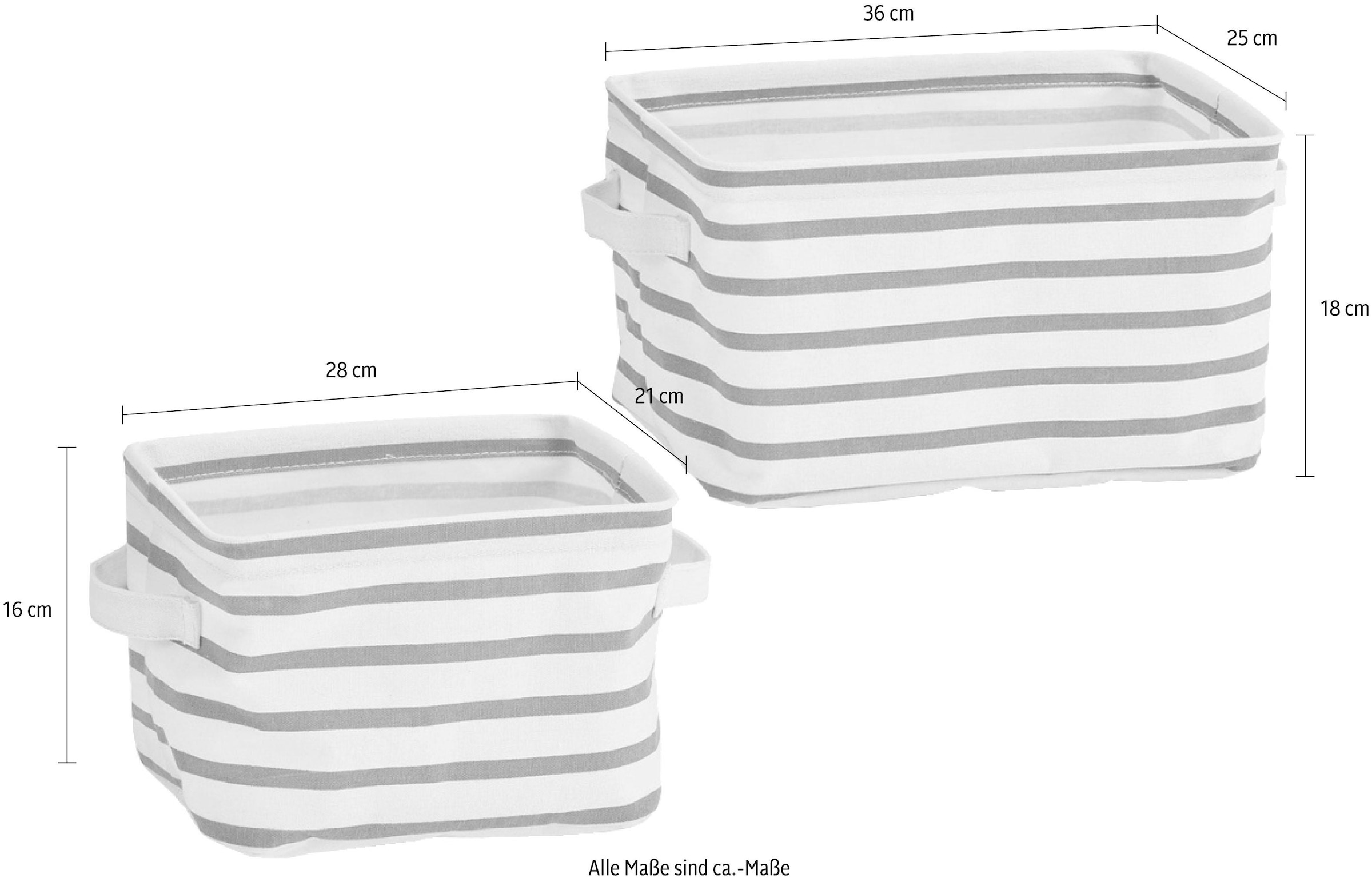 Zeller Present Aufbewahrungsbox, 3tlg., grau