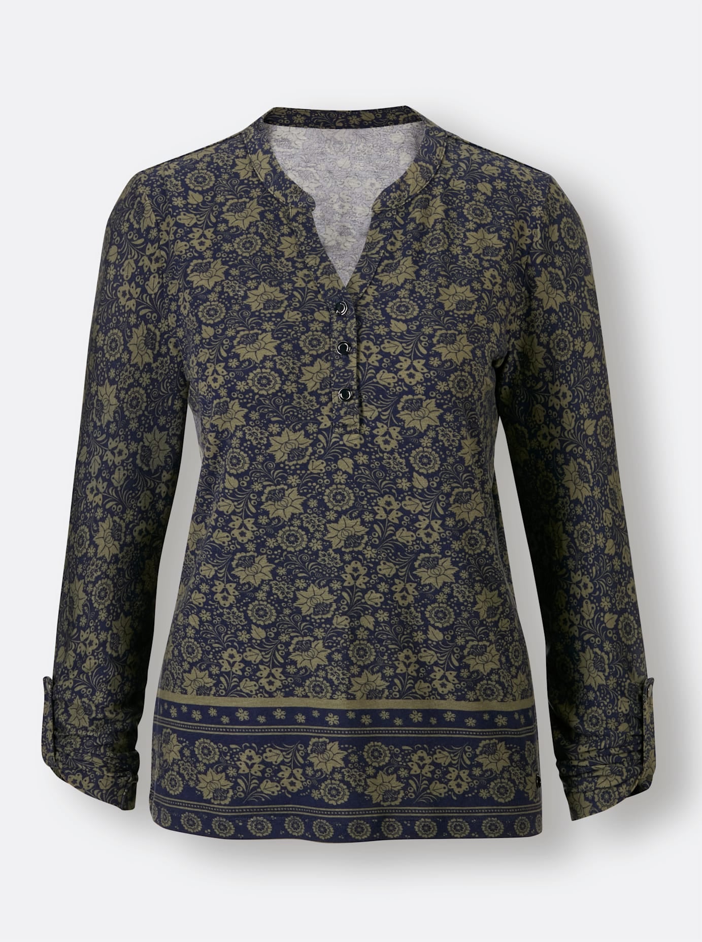 CREATION L PREMIUM Langarmshirt »Lyocell-Shirt«, (1 tlg.)