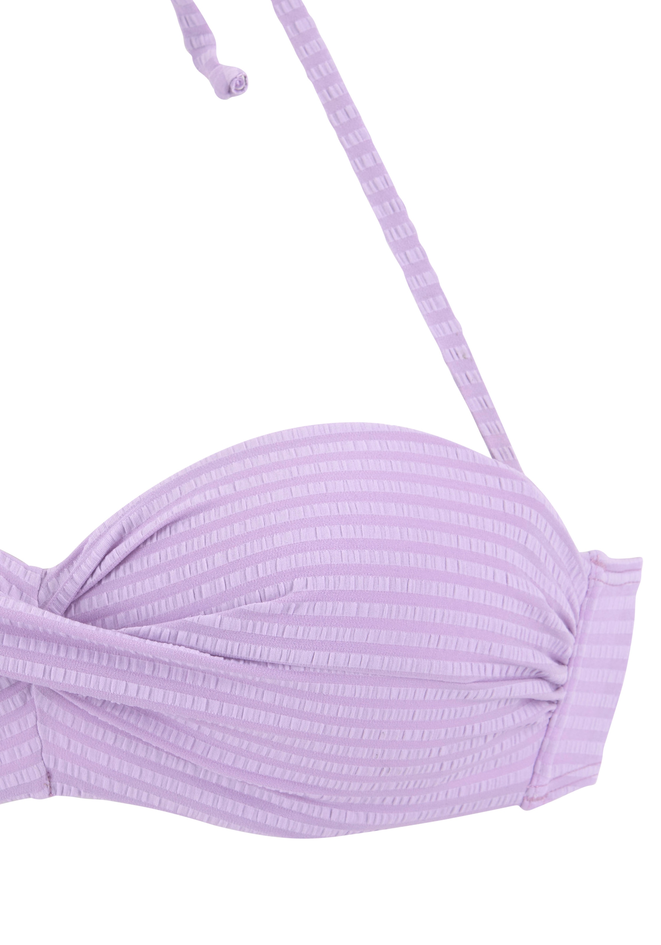Venice Beach Bügel-Bandeau-Bikini, aus edler Strukturware