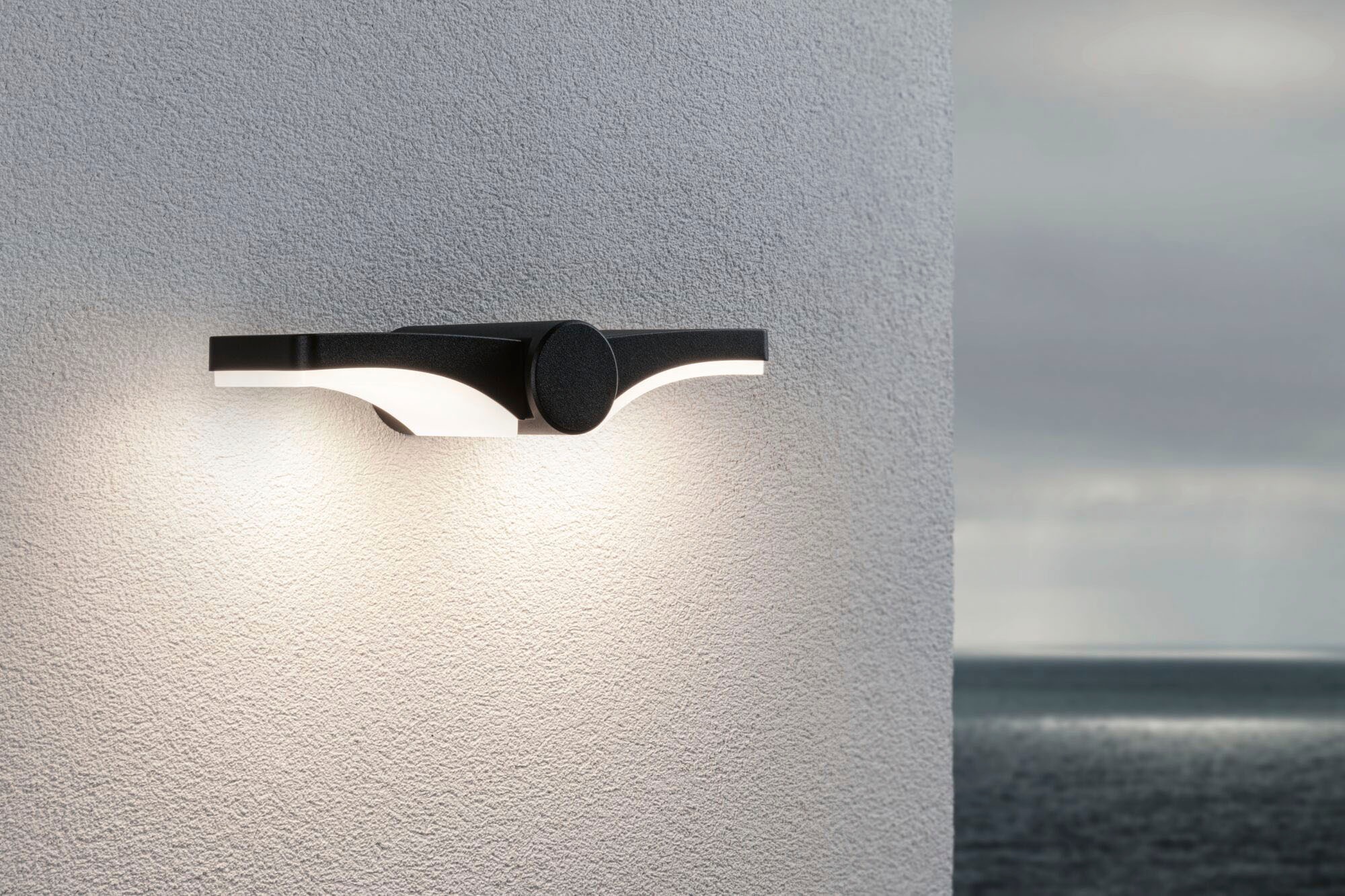 Paulmann LED Außen-Wandleuchte »Outdoor 230V Pekana IP44 anthrazit«, 2 flammig, IP44