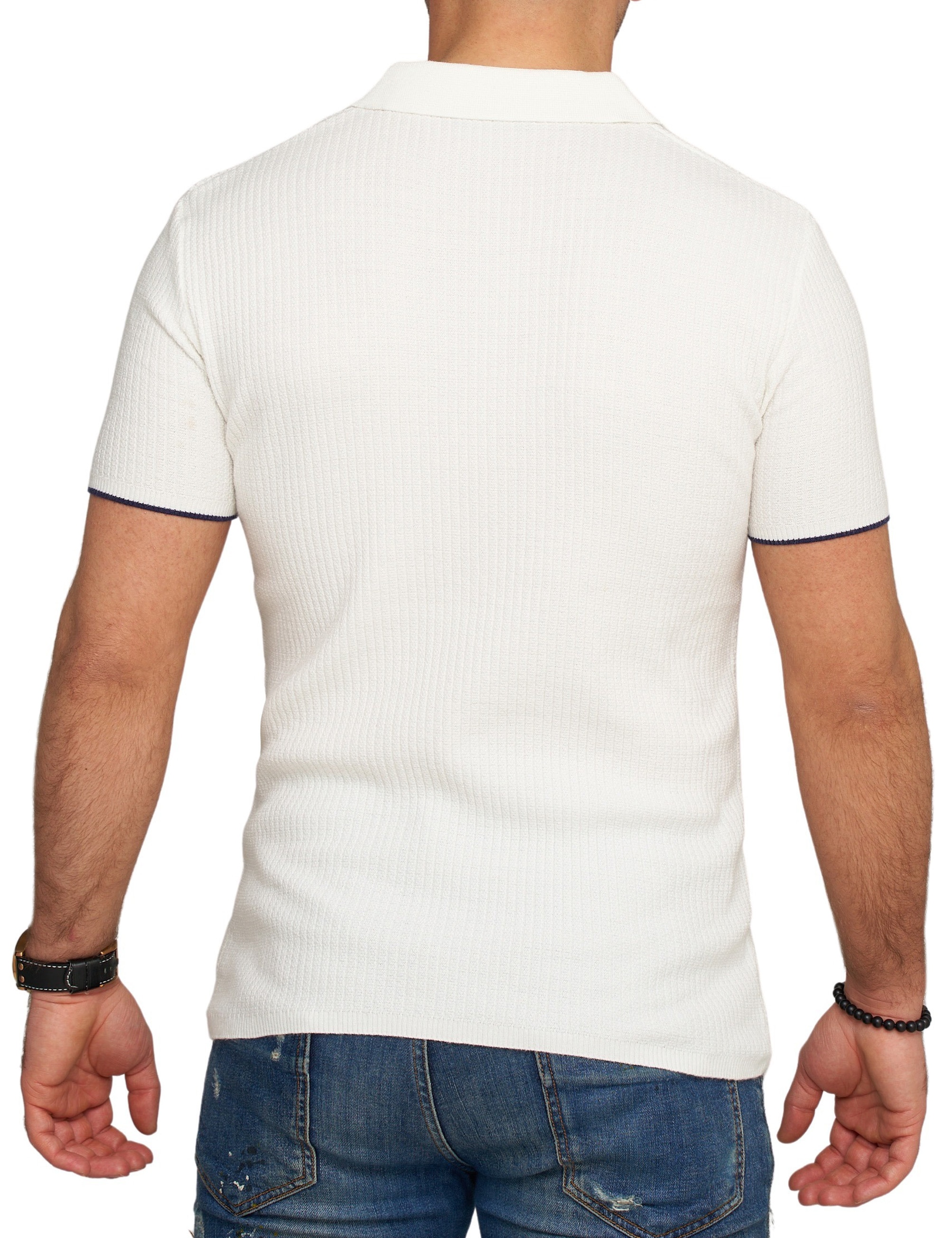 CARISMA Poloshirt »CARISMA Poloshirt CRMANAUS« Rippstrick Kurzarm Polo T-Shirt
