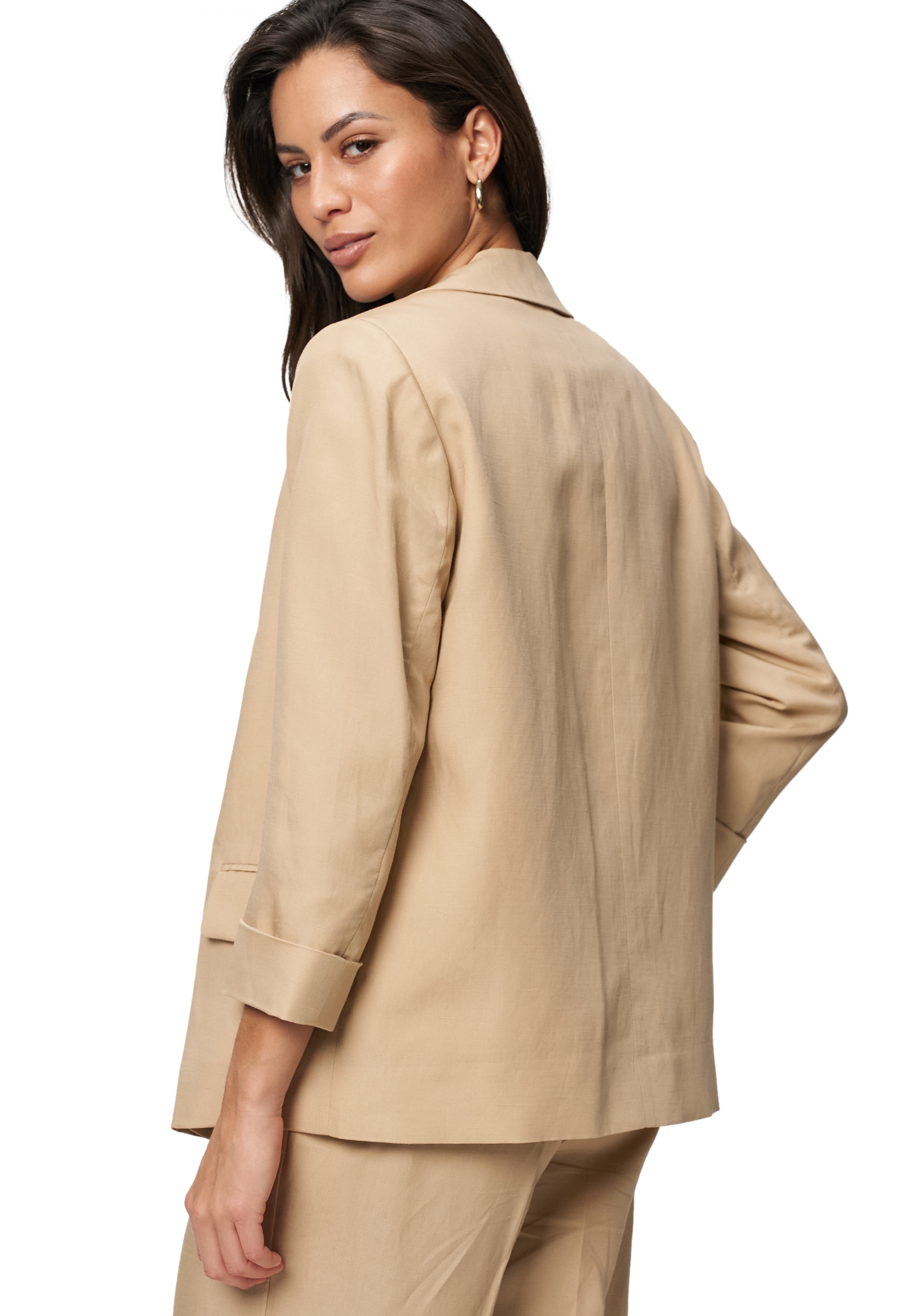 Zero Jackenblazer »Leinenblazer mit Taschenklappen«