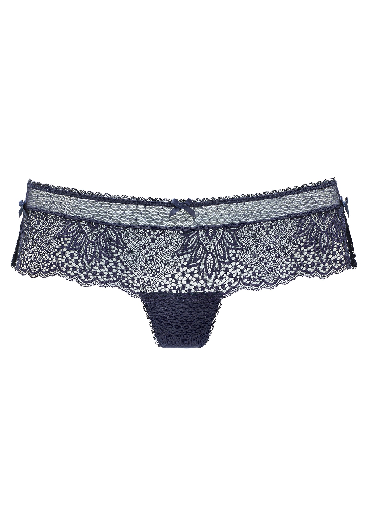 Vivance Stringpanty, aus extravaganter Spitze mit seitlichen Schlitzen