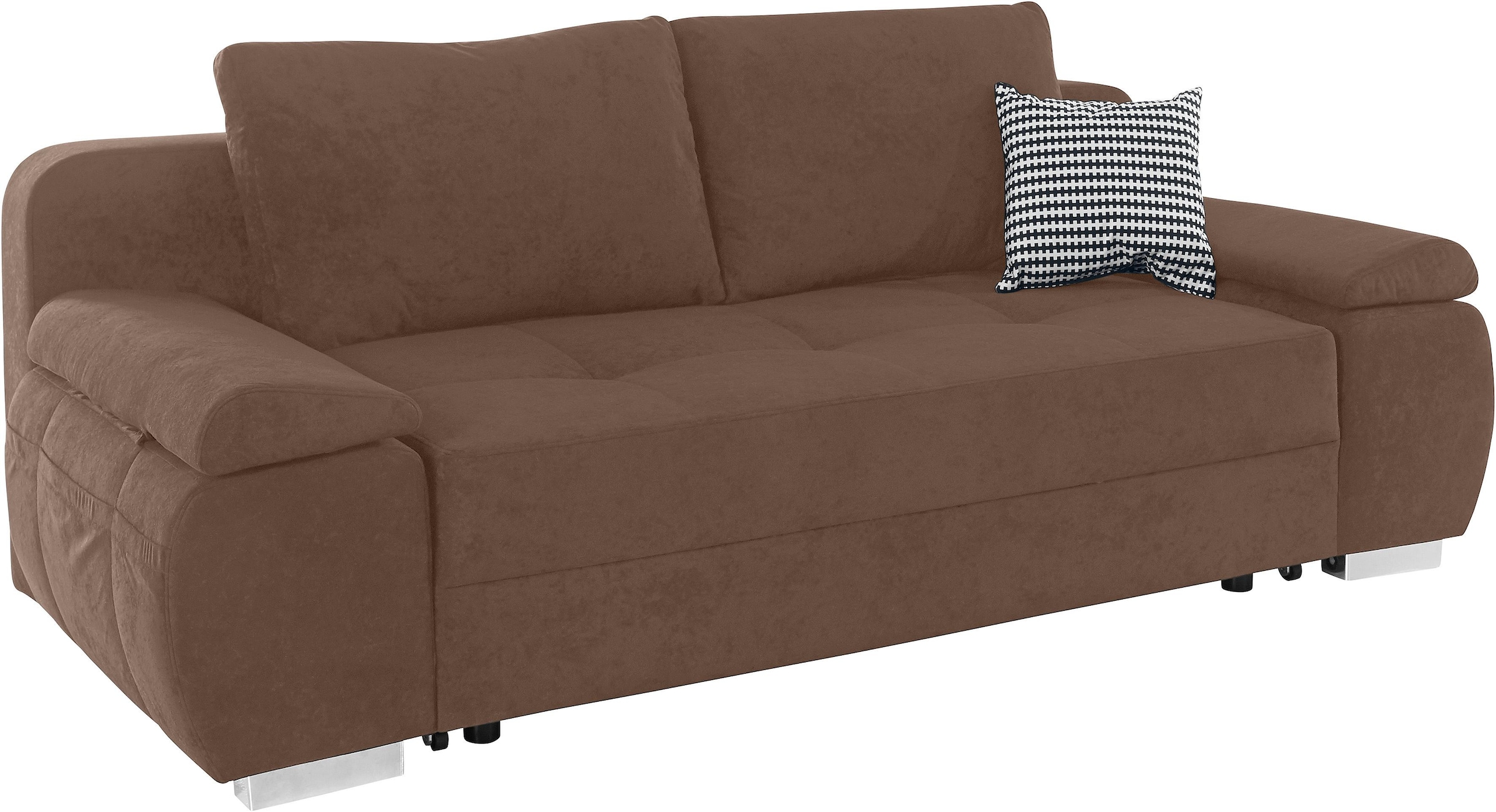 bei Bettfunktion kaufen COLLECTION OTTO Schlafsofa inklusive und Bettkasten, AB mit Federkern Boxspring-Aufbau, »Pumo«,