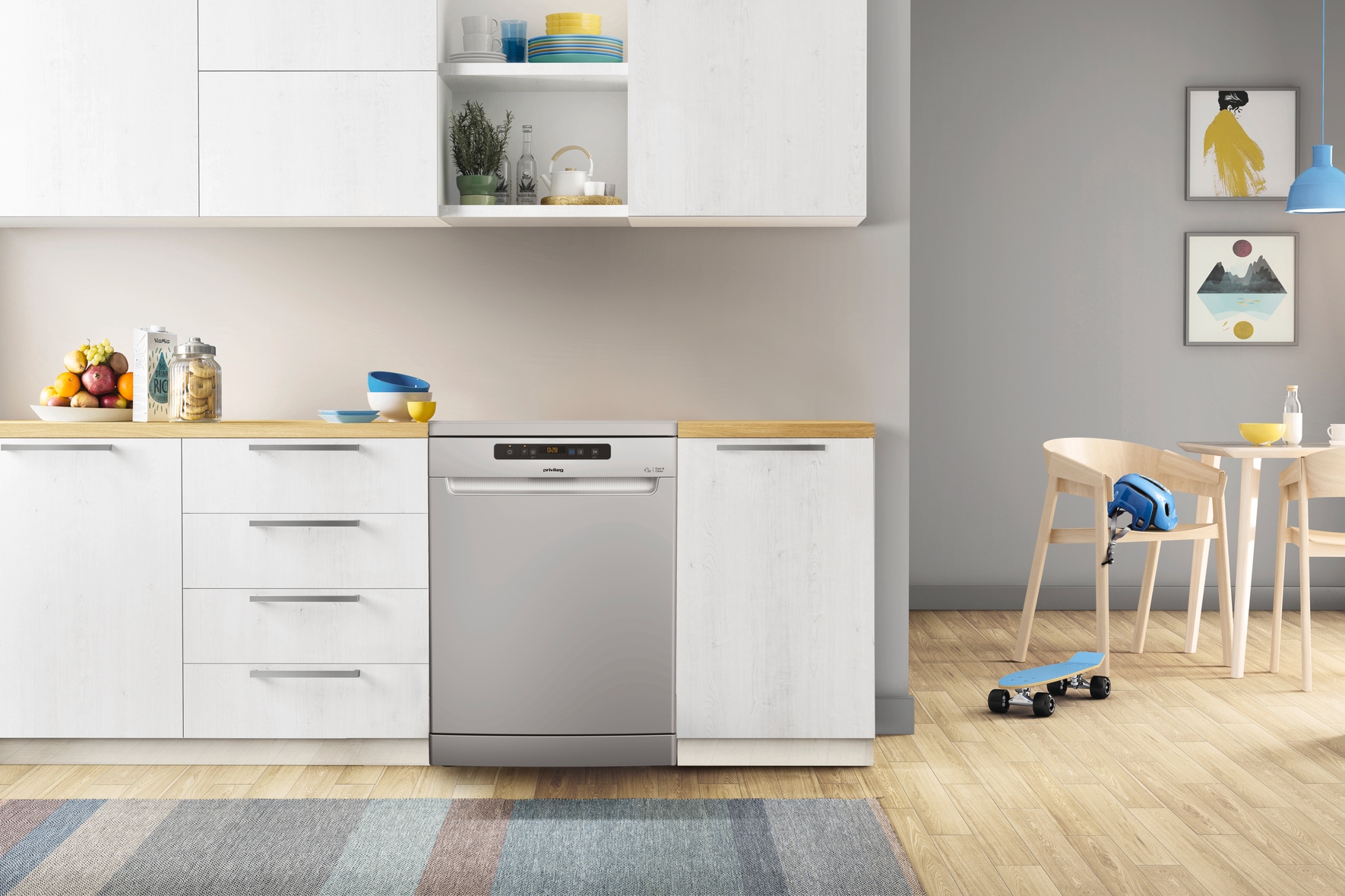 Privileg Standgeschirrspüler »RFO 2T133 A F S« 14 tlg. Maßgedecke Fast&Clean 28’ – das effektive Reinigungsprogramm unter 28 Minuten