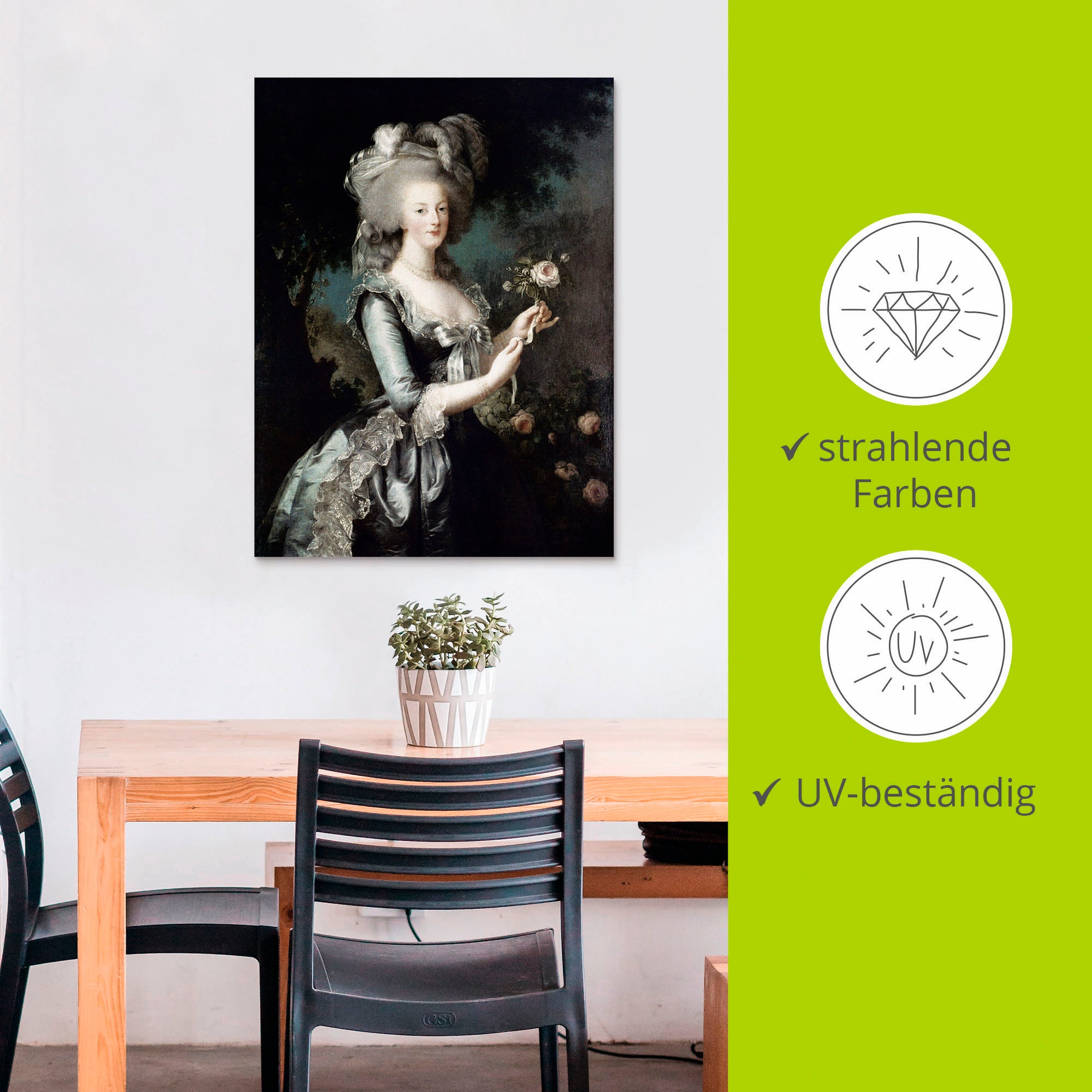 Artland Wandbild »Marie Antoinette, 1783«, Menschen, (1 St.), als Alubild, Outdoorbild, Leinwandbild, Poster in verschied. Größen