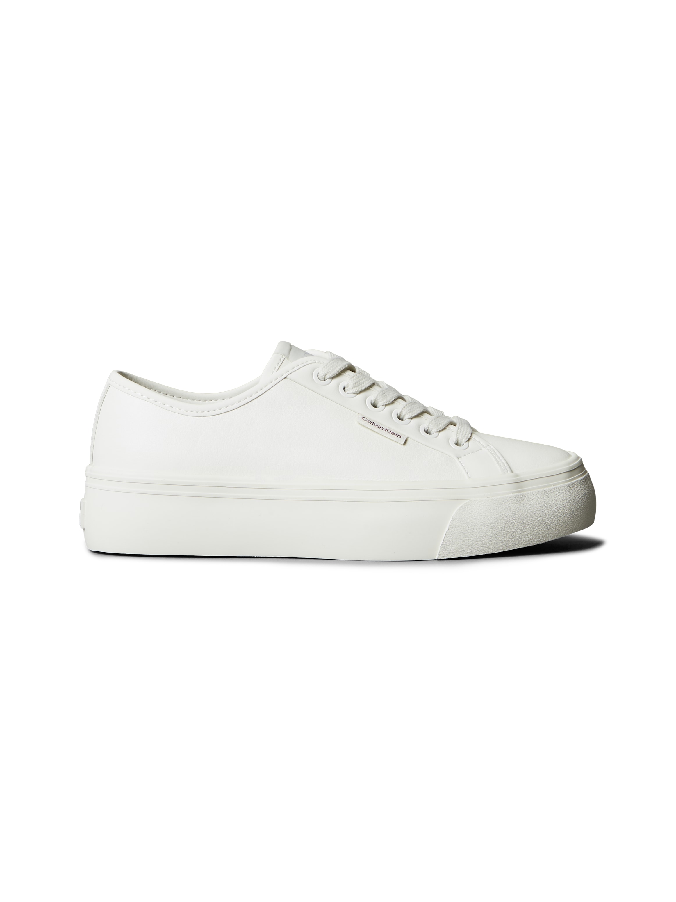 Calvin Klein Jeans Plateausneaker »VULC FLATF LACE UP LTH CK«  Schnürschuh, Halbschuh, Freizeitsneaker mit CK-Logo