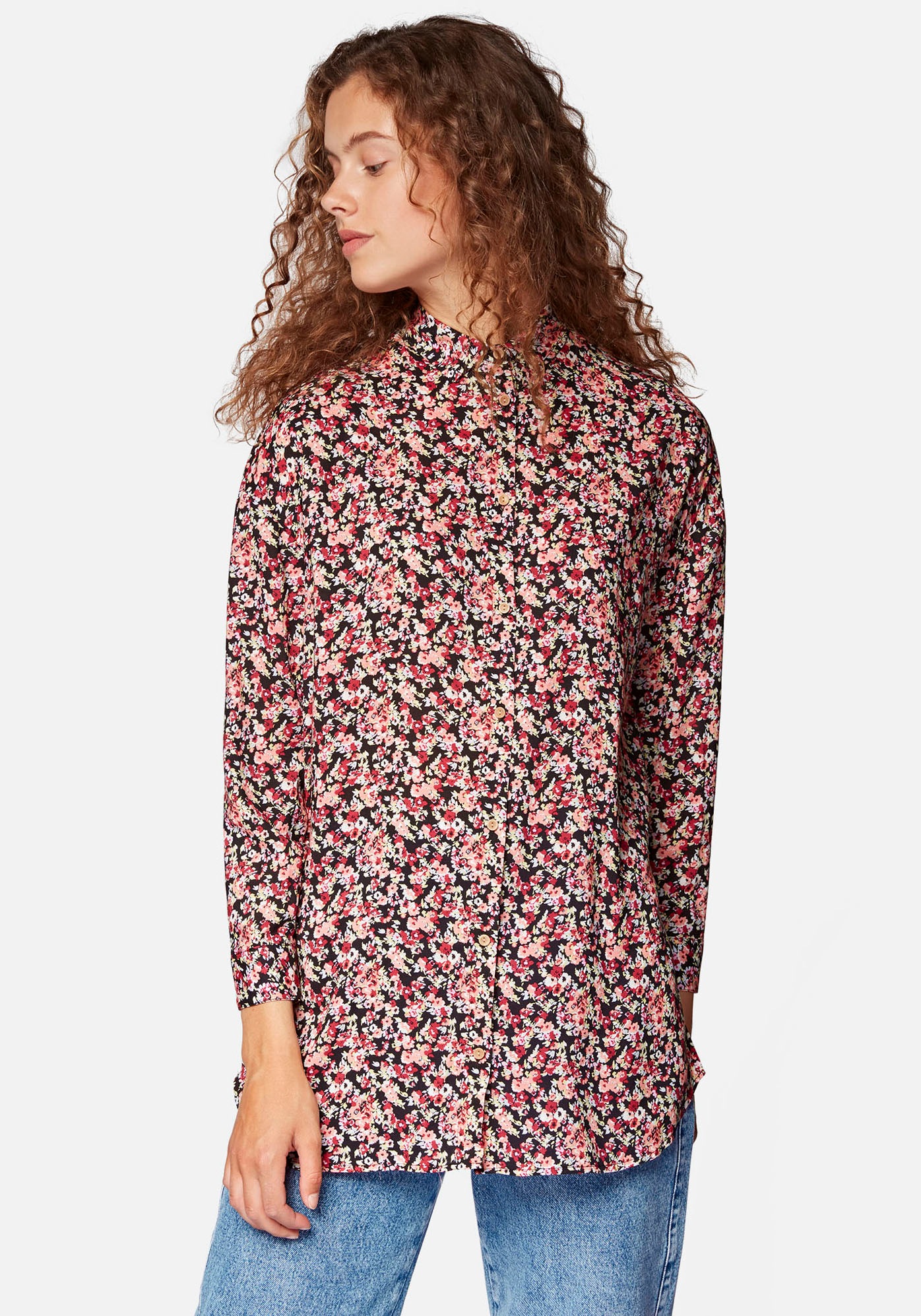 Mavi Hemdbluse, mit Blumenmuster