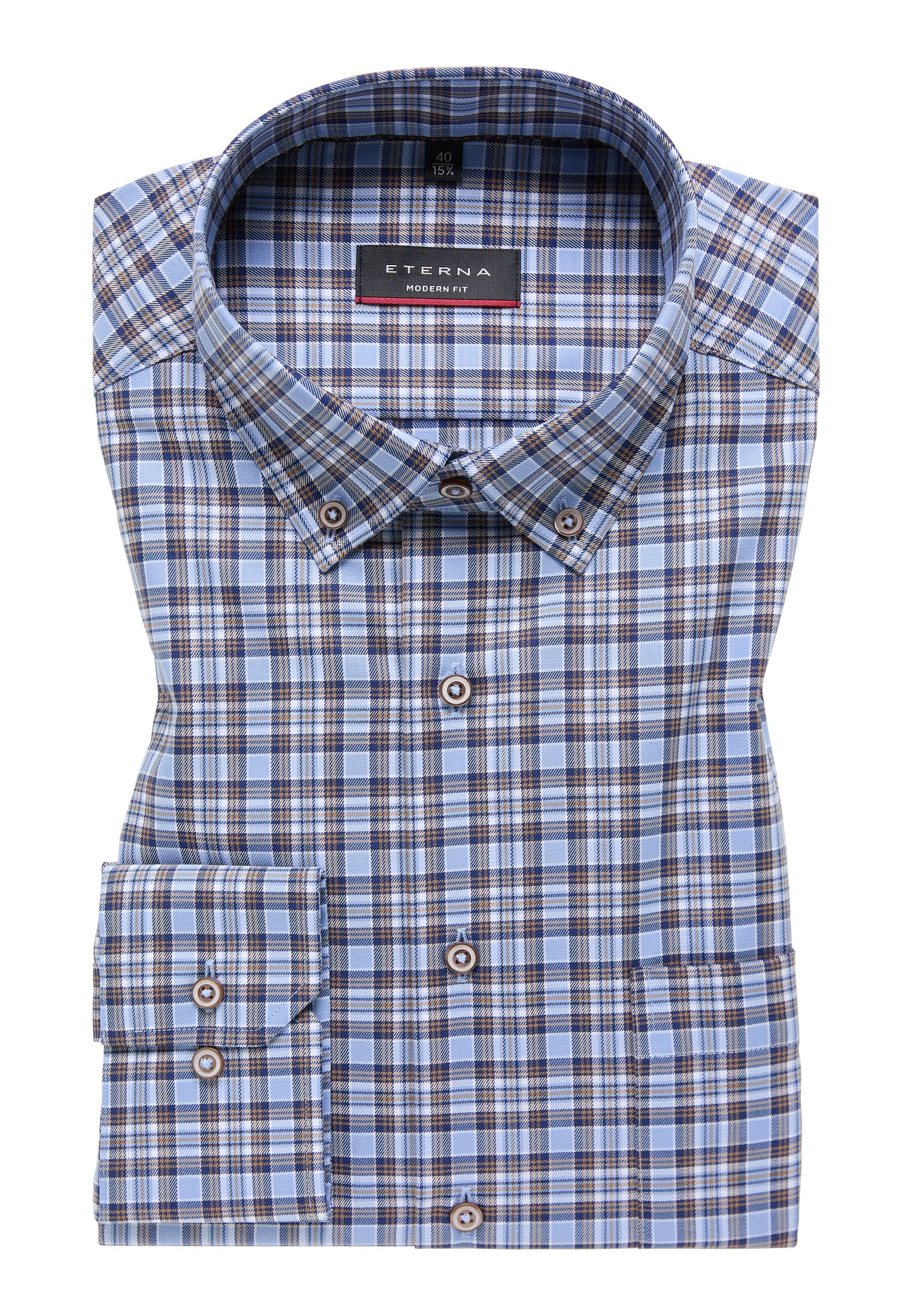 Eterna Langarmhemd »MODERN FIT« NON IRON (bügelfrei)