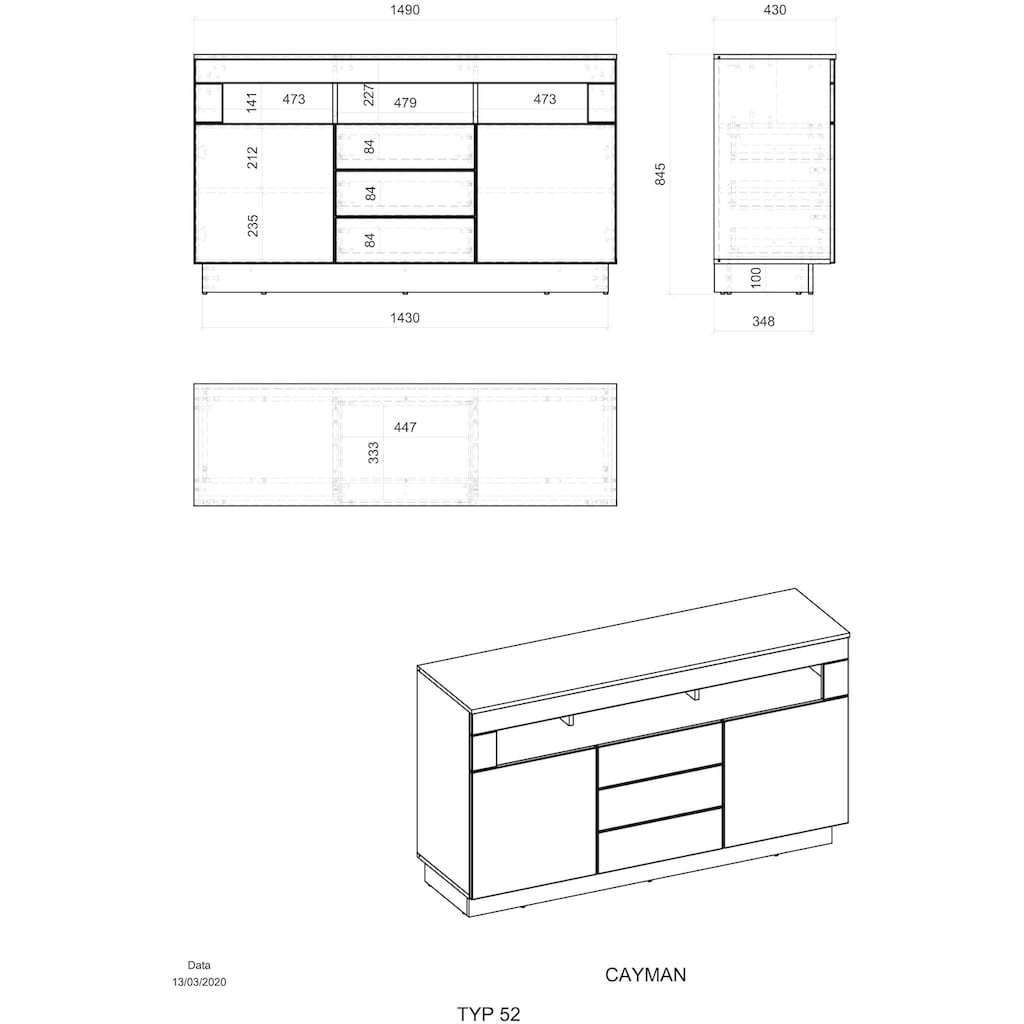 Places of Style Sideboard »Cayman«