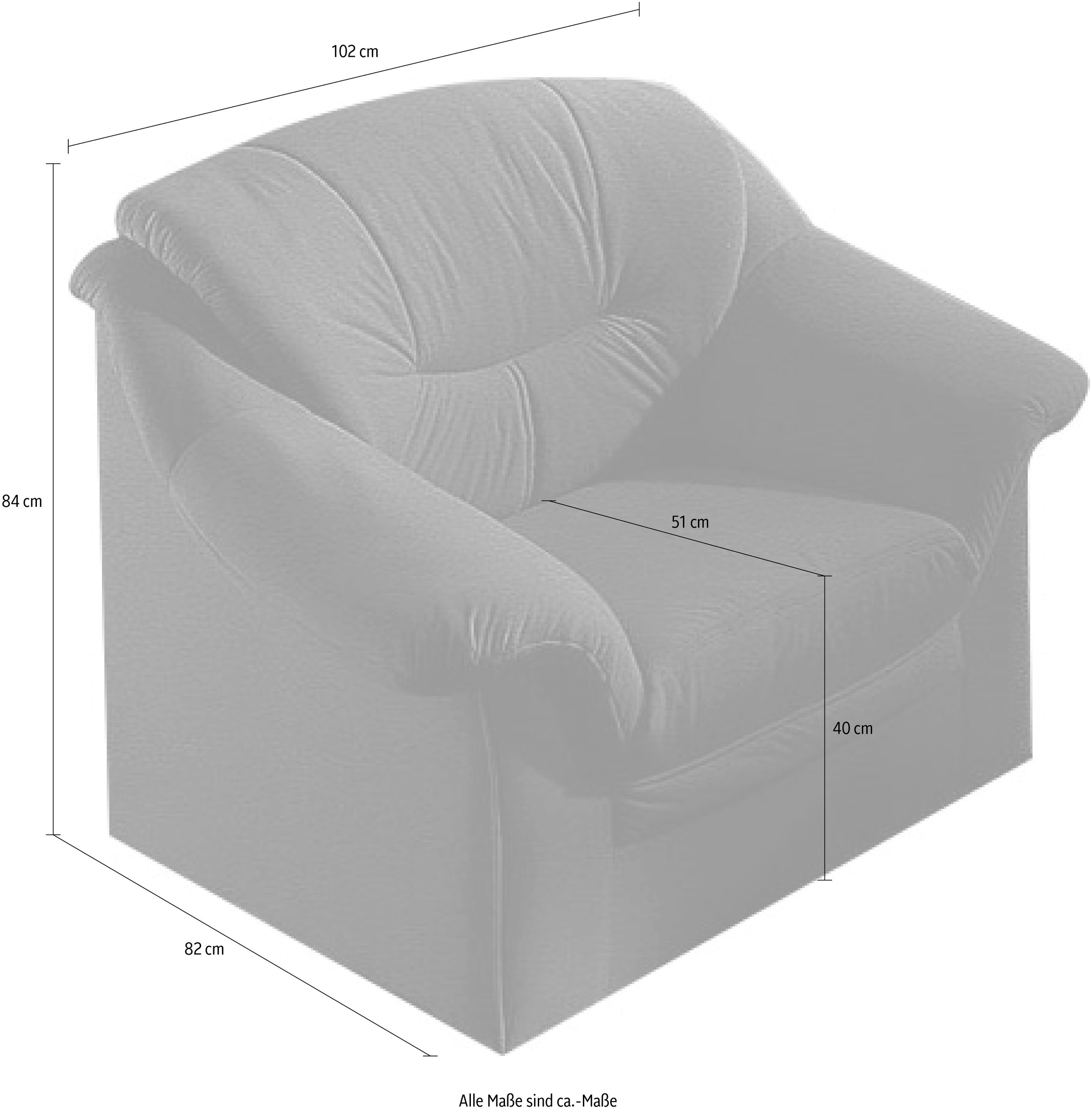 DOMO collection Sessel »Montana Kunstleder-Bezug, zeitlos und elegant«