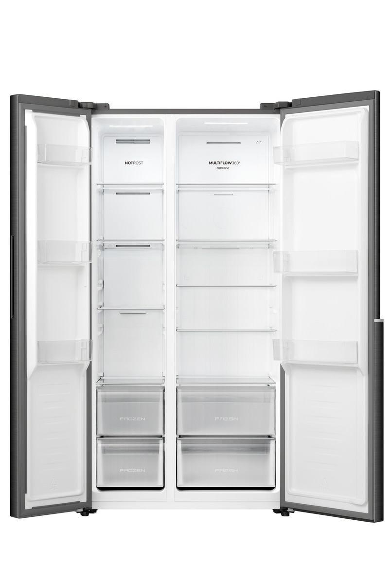 GORENJE Side-by-Side »NRS917C41BX« 178,6 cm hoch 91,1 cm breit 544 Liter Gesamtvolumen, genug Platz für eine Großfamilie