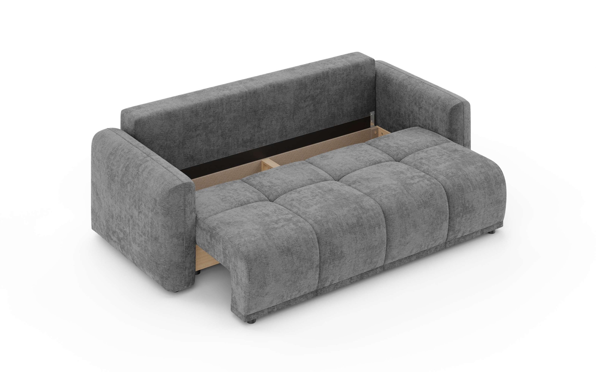 OTTO home 3-Sitzer »LOXXA Schlafsofa mit Bettkasten, komfortables Sitzgefühl, Breite 241cm« Liegefläche 150x192cm, inklusive Rückenkissen, moderne Steppung