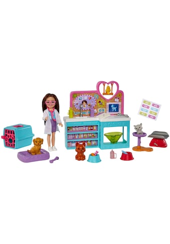 Barbie Puppen Accessoires-Set »Chelsea Tierklinik«, mit Puppe, Tieren und Zubehör kaufen