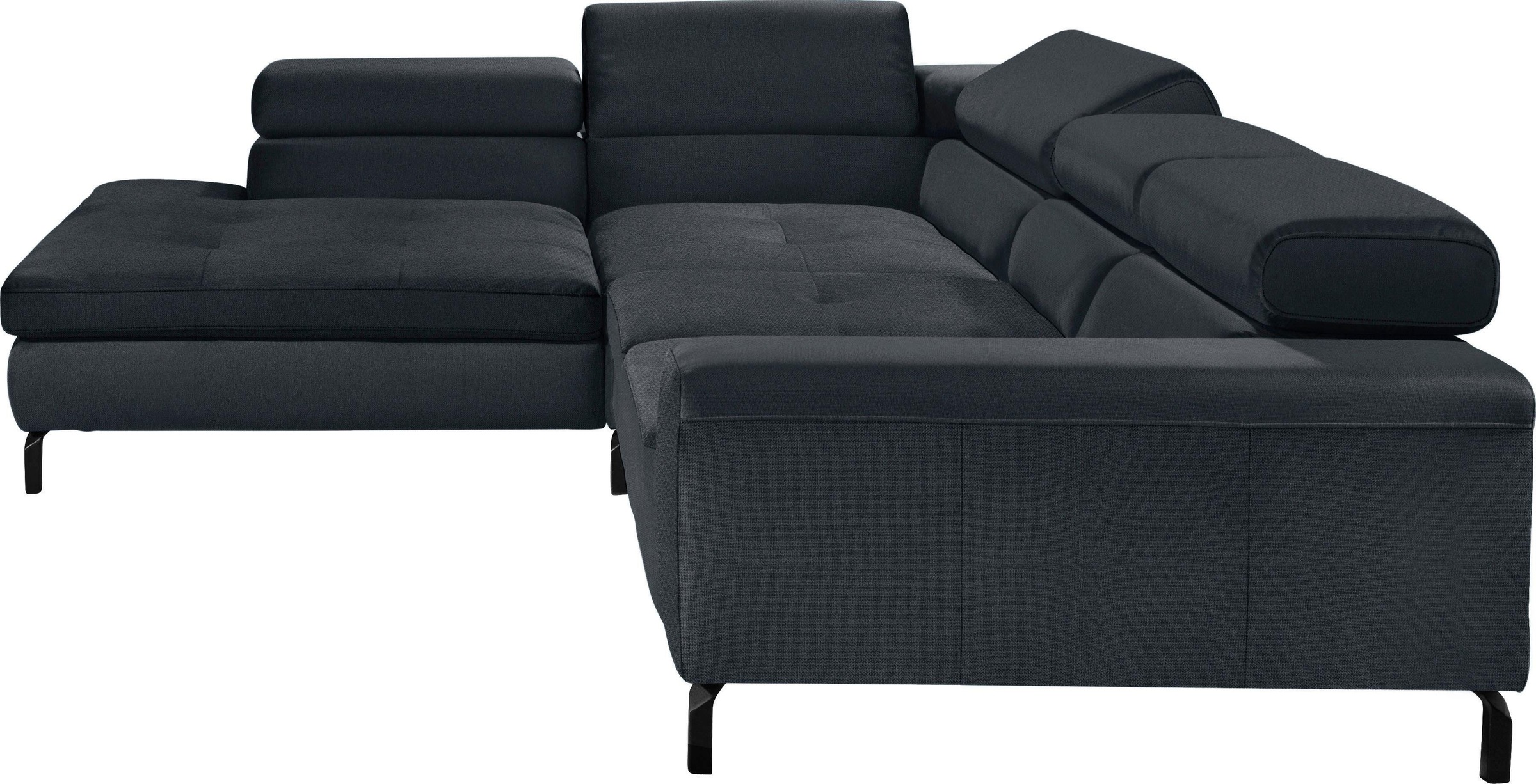 GALLERY M branded by Musterring Ecksofa »Felicia Due L-Form«, Wahlweise mit Sitzvorzug, inkl. Kopfteilverstellung, Sitzhöhe 43 cm