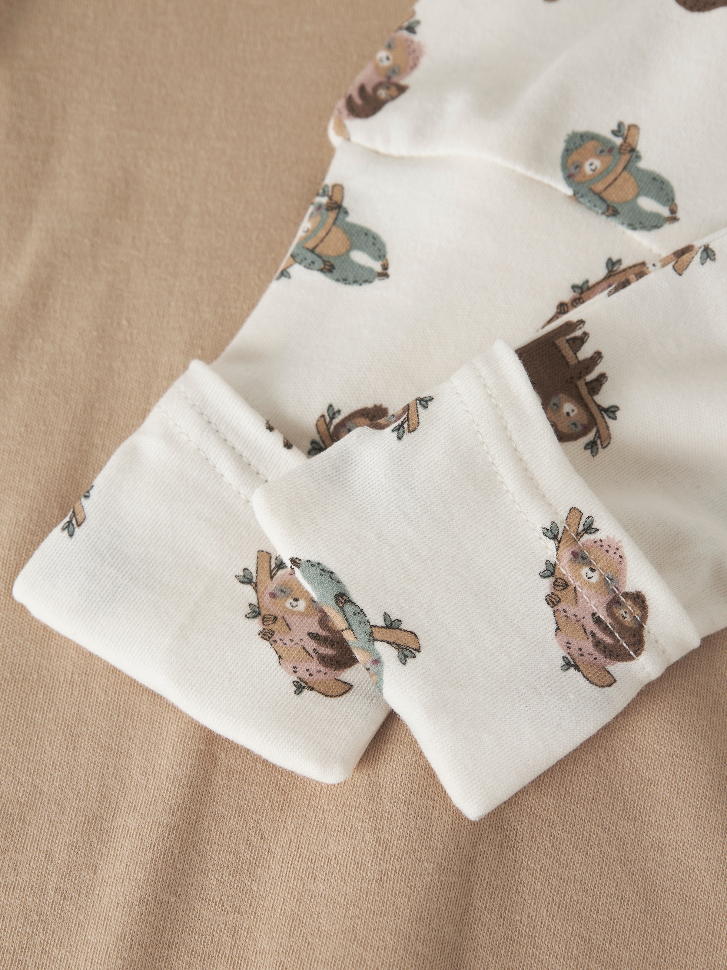 Name It Schlafoverall »NBNNIGHTSUIT 2P ZIP FF SLOTH NOOS« Packung, 2 Baumwolle