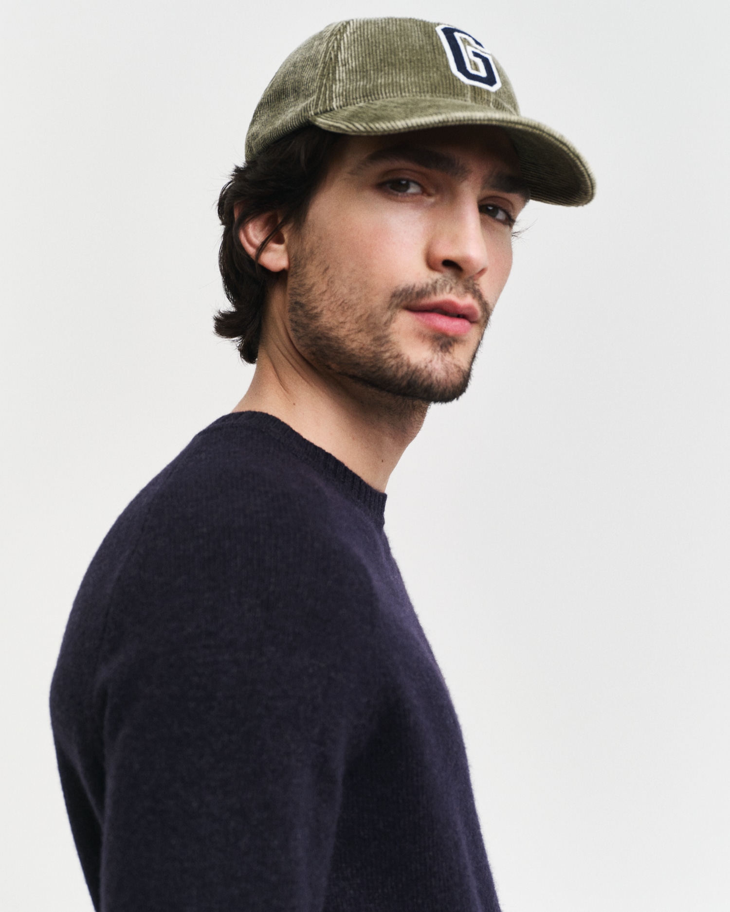 Gant Rundhalspullover »WOOL BLEND C-NECK«, in melierter Optik