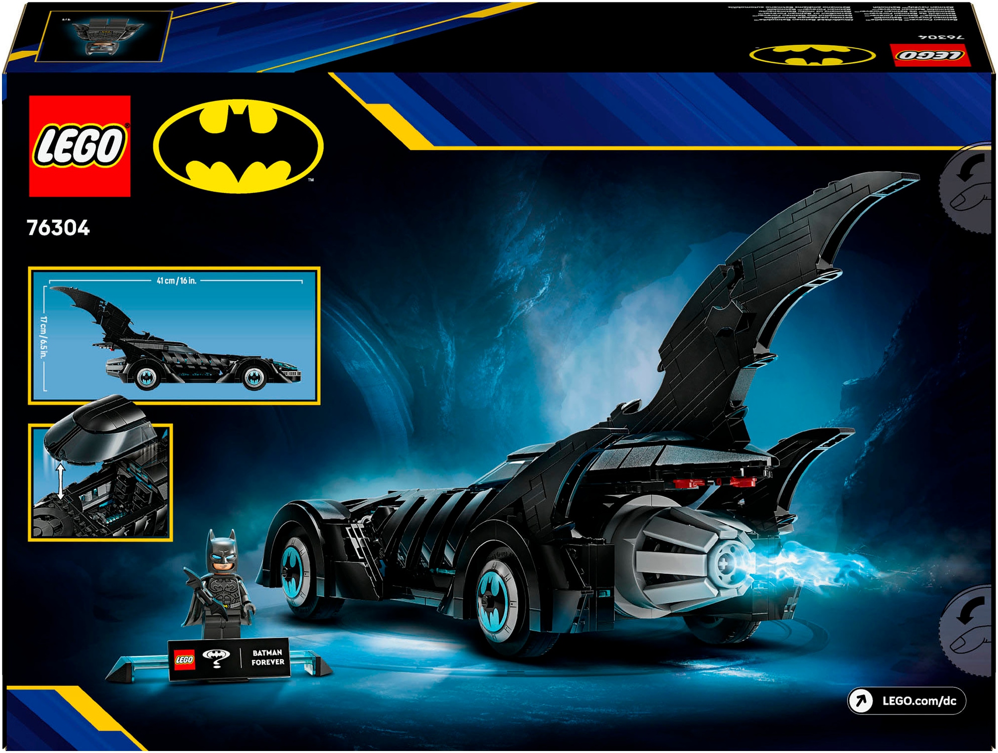 LEGO® Konstruktionsspielsteine »Batman Forever Batmobil (76304), LEGO Super Heroes«, (909 St.), Made in Europe