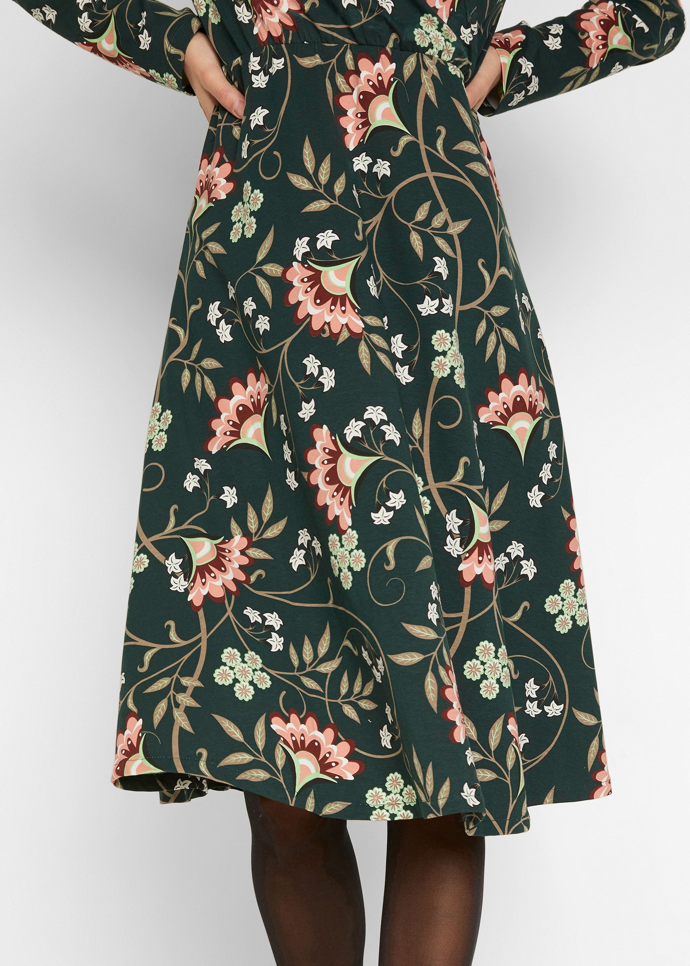 bonprix Jerseykleid »Baumwoll-Jerseykleid in Wickeloptik« Baumwoll-Jerseykleid in Wickeloptik