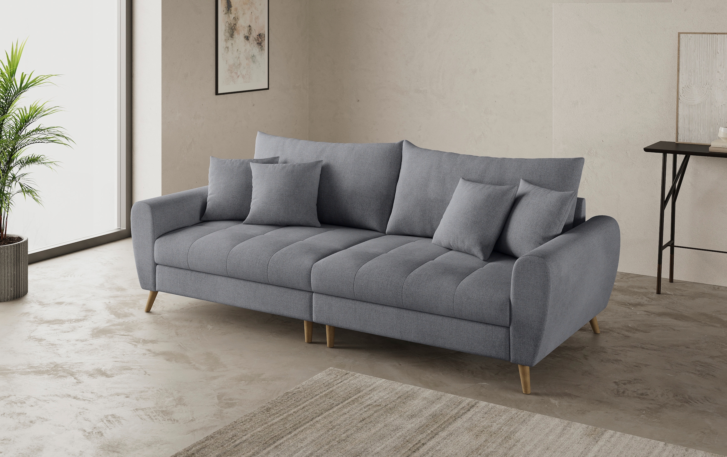 Mr. Couch Big-Sofa »Blackburn II«, Wahlweise mit Kaltschaumpolsterung bis 140 kg belastbar