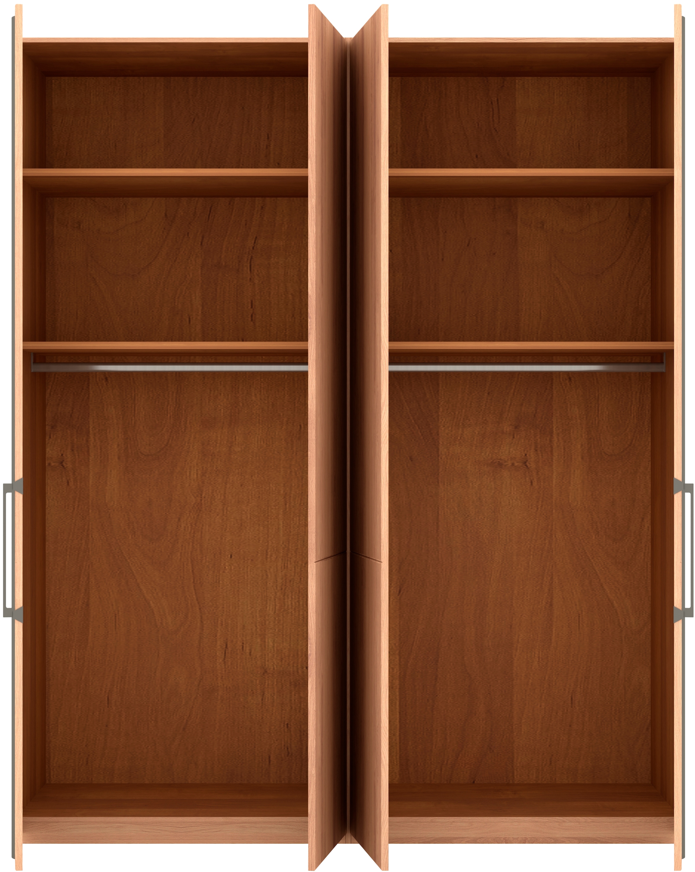 Musterring Drehtürenschrank »Sorrent, Kleiderschrank, teilmassiv Eiche«, (mit Türdämpfern, in 5 Breiten & 2 Höhen, extra Böden, MADE IN GERMANY), Türen in Eiche massiv mit Absetzung in Schiefer, verschiedene Maße