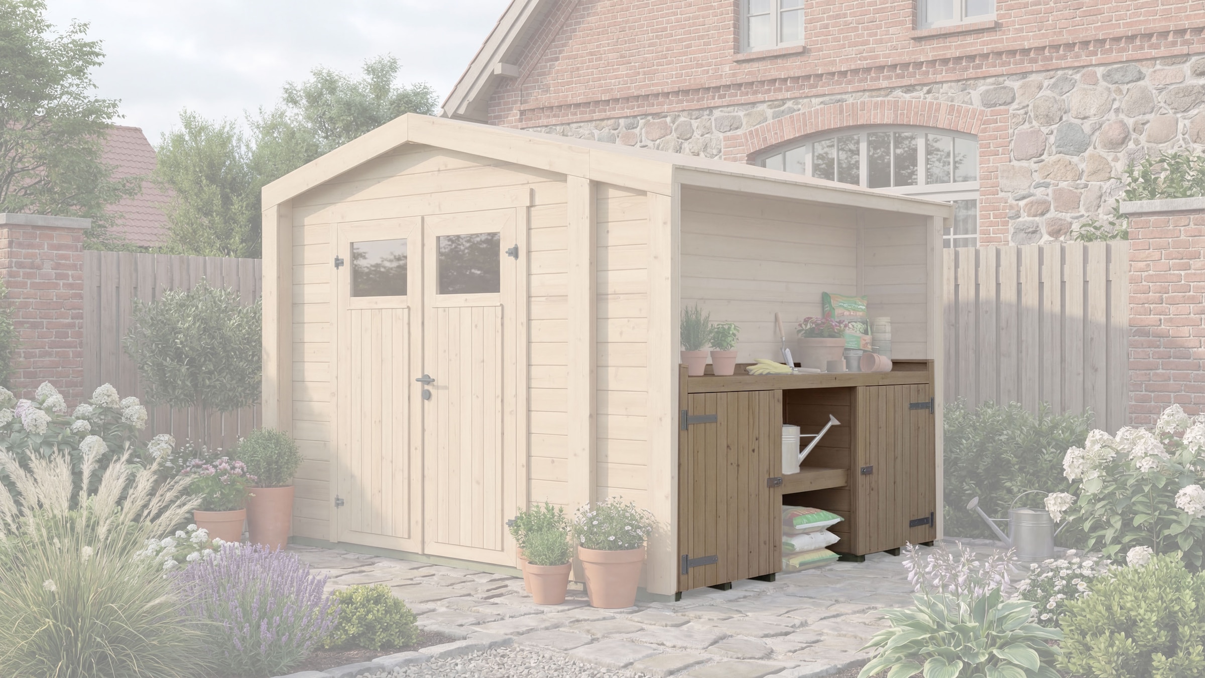weka Pflanztisch »optionale Erweiterung für Gartenhaus Killarney« verschiedene Farben und Größen