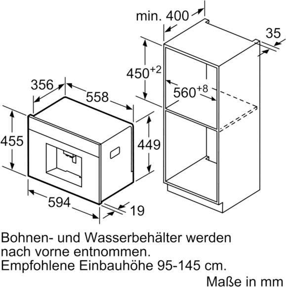 SIEMENS Einbau-Kaffeevollautomat »CT636LES6«