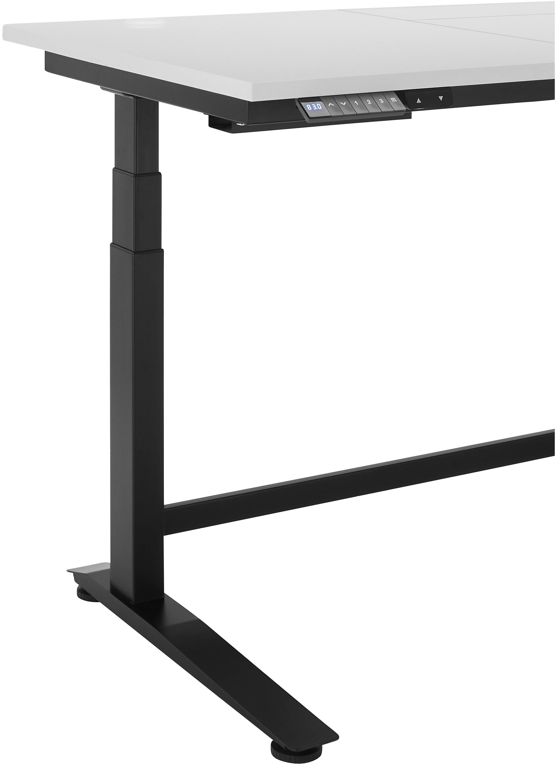 BEGA OFFICE Schreibtisch »Ben«, (1 St.), elektrisch höhenverstellbarer Desk, mit 3 Memory Tasten, Breite 120 cm