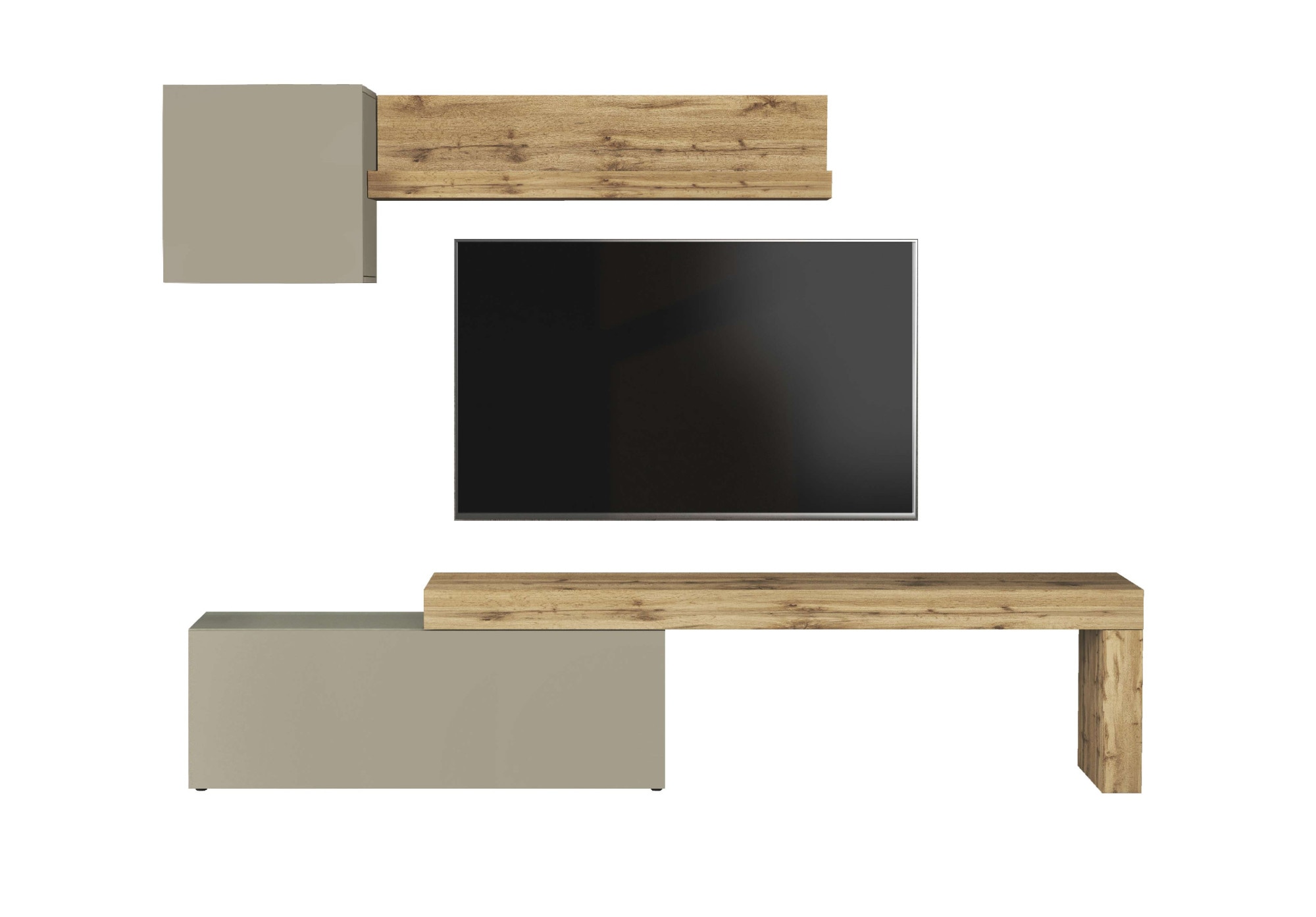 OTTO home TV-Wand »Chronos TV-Set, Wohnwand – Elemente frei platzierbar, Made in Italy« Set, 3-er set, 3 Stk. tlg.