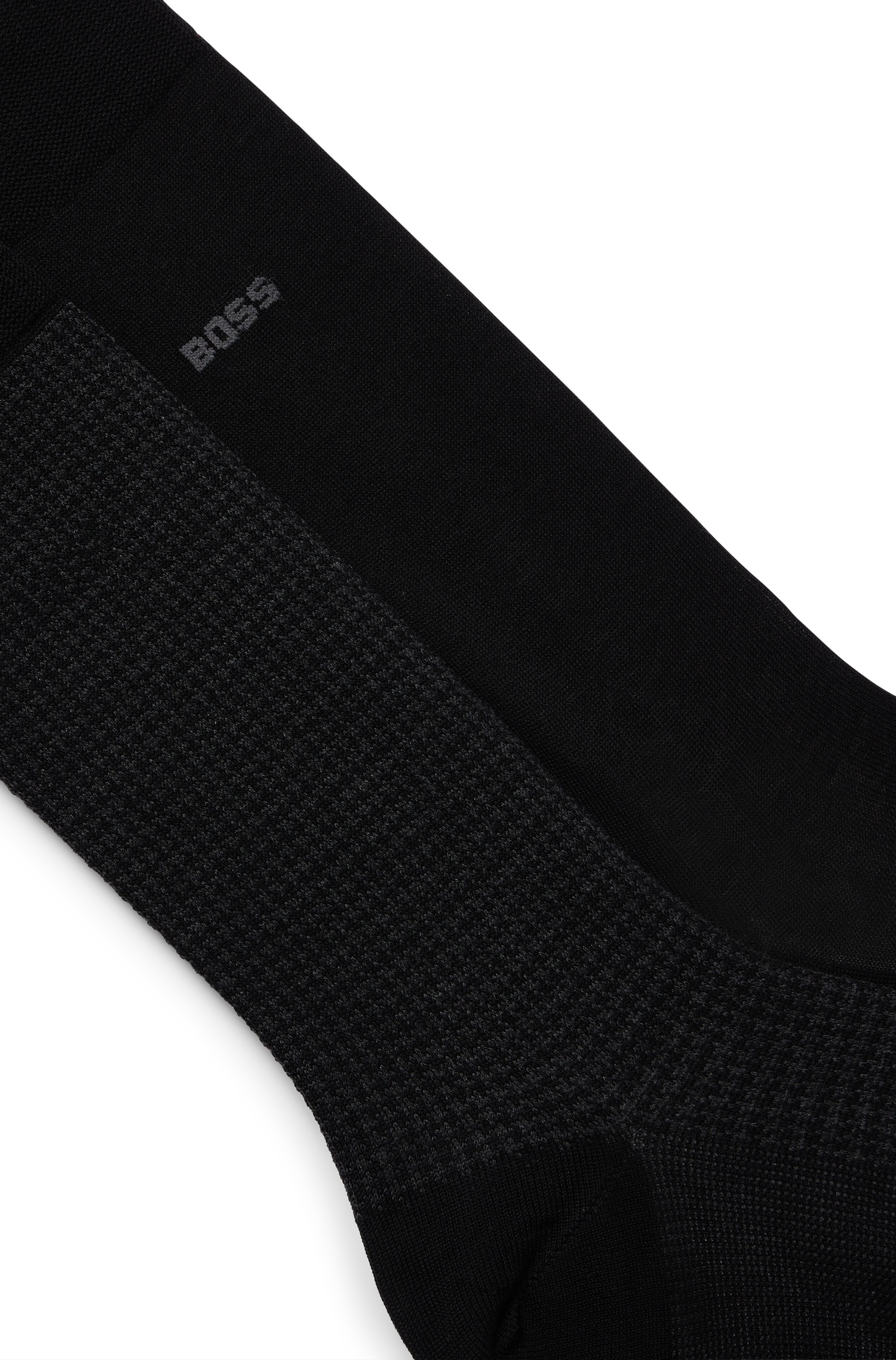 BOSS Socken »2P Houndstooth MC«, (Packung, 2 Paar, 2er Pack), mit eingesticktem Markenlogo