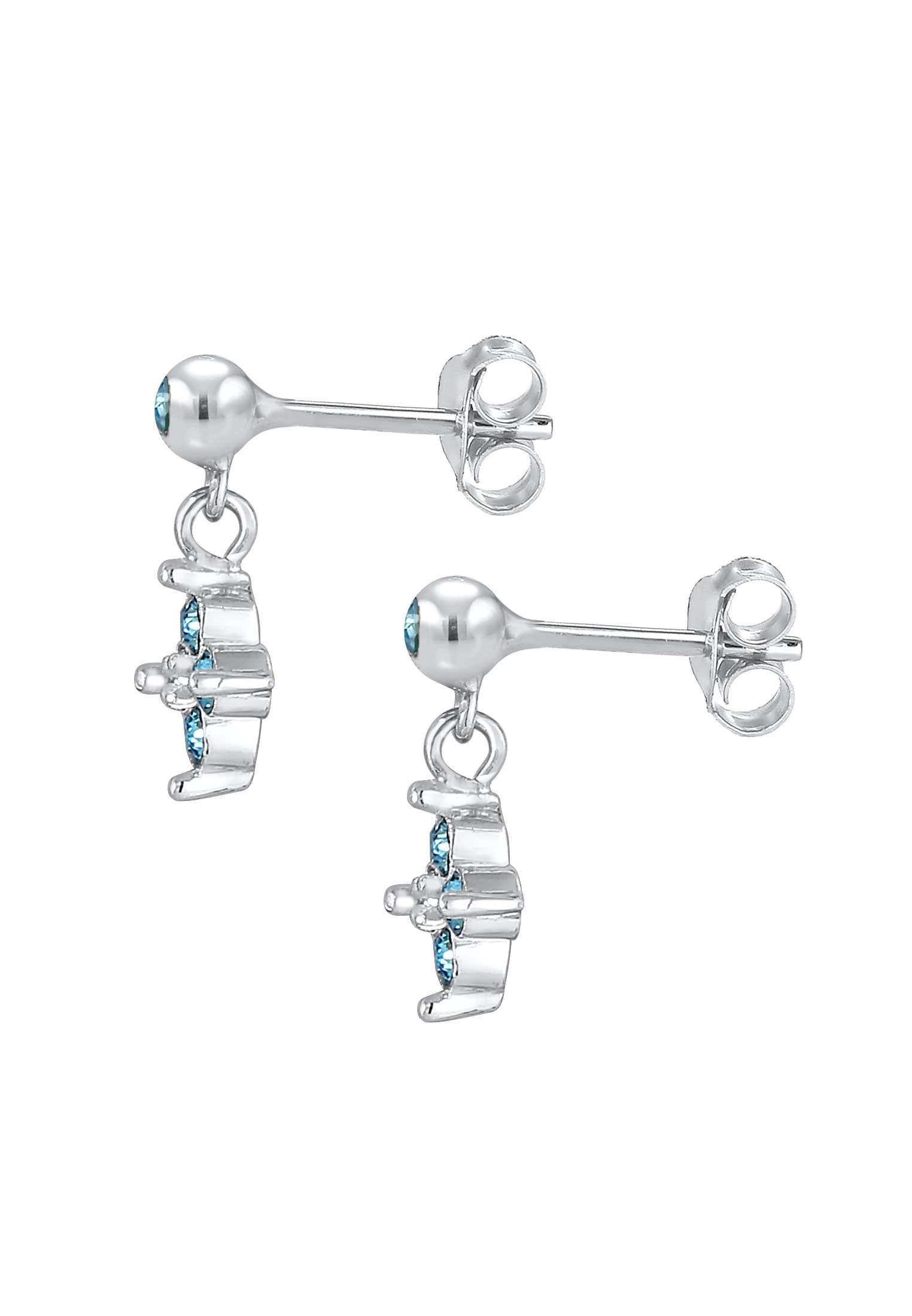 Elli Paar Ohrstecker »Ohrringe Kinder Blume Kristalle 925 Silber«