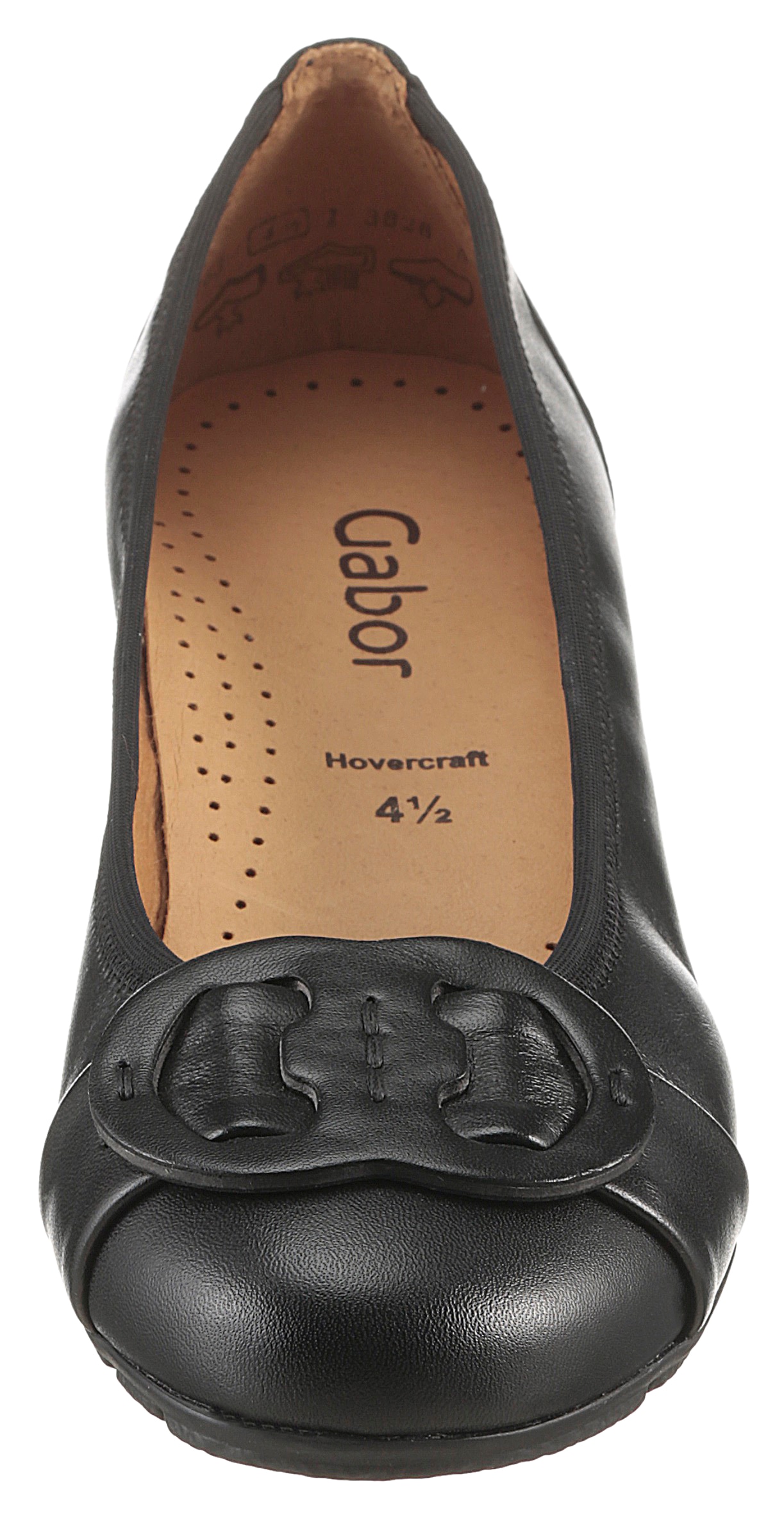 Gabor Ballerina, flache Schuhe, Slipper mit Hovercraft Luftkammern-Laufsohle