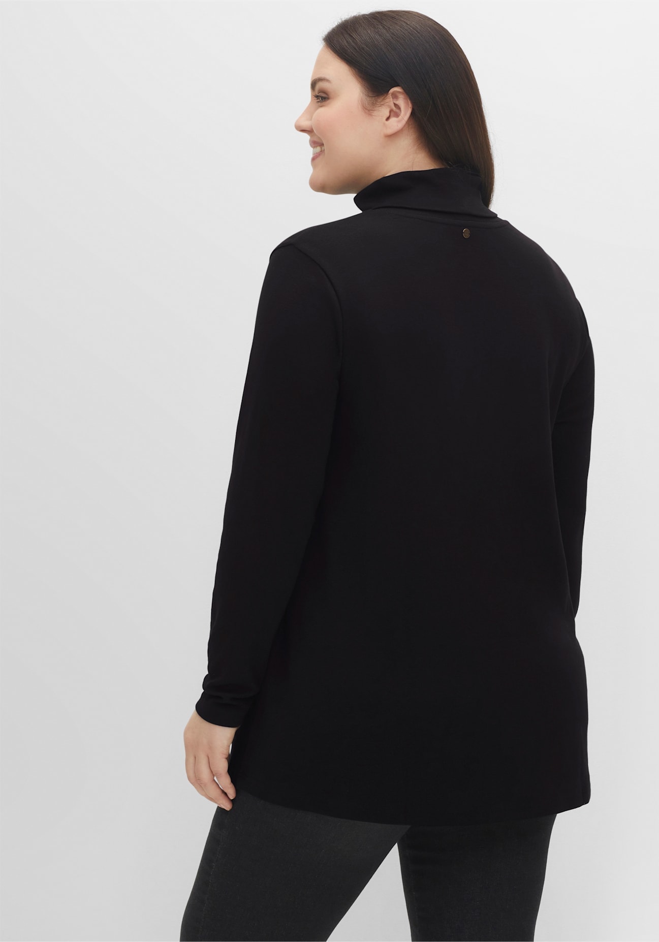 Sheego Langarmshirt »Rollkragen-Shirt«, (1 tlg.)