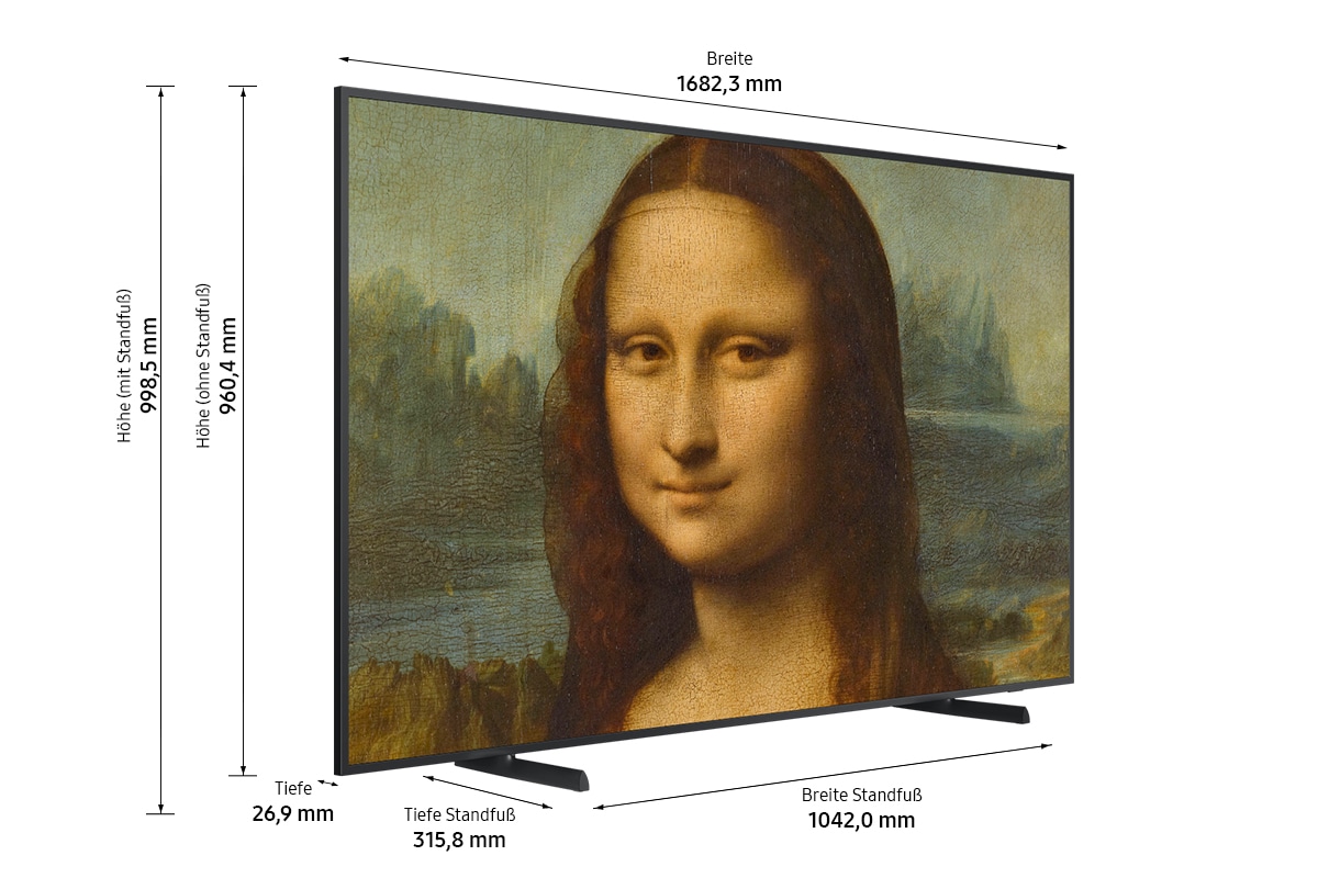 Samsung LED Lifestyle Fernseher »GQ75LS03BAU«, Smart-TV, Quantum Prozessor 4K,Mattes Display,Quantum HDR
