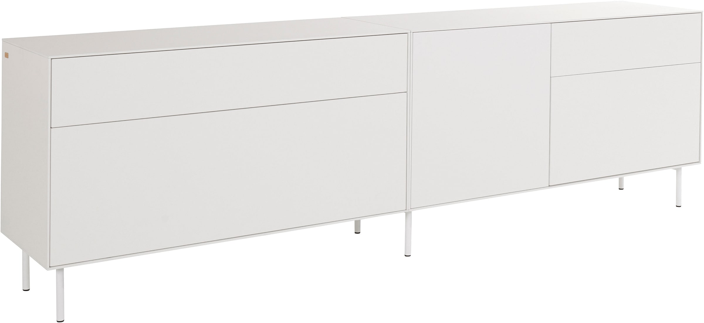 LeGer Home by Lena Gercke Lowboard »Essentials«, (2 St.), Breite: 239cm, MDF lackiert, Push-to-open-Funktion