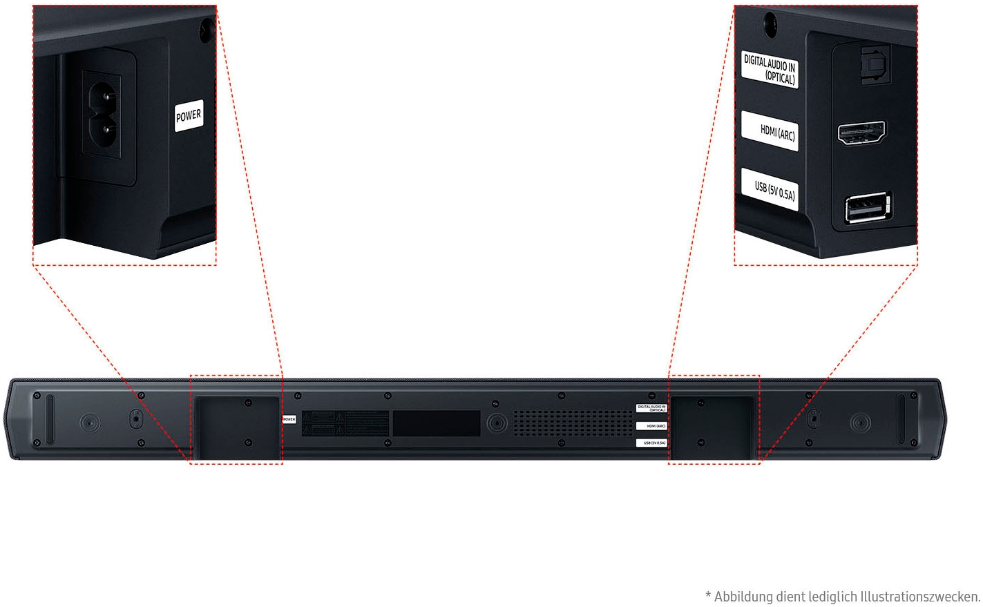 Samsung Soundbar »HW-B460GF/ZG Soundbar«, 2.1-Kanal Sound System, Dolby Audio I DTS Virtual:X, Bass-Boost-Modus