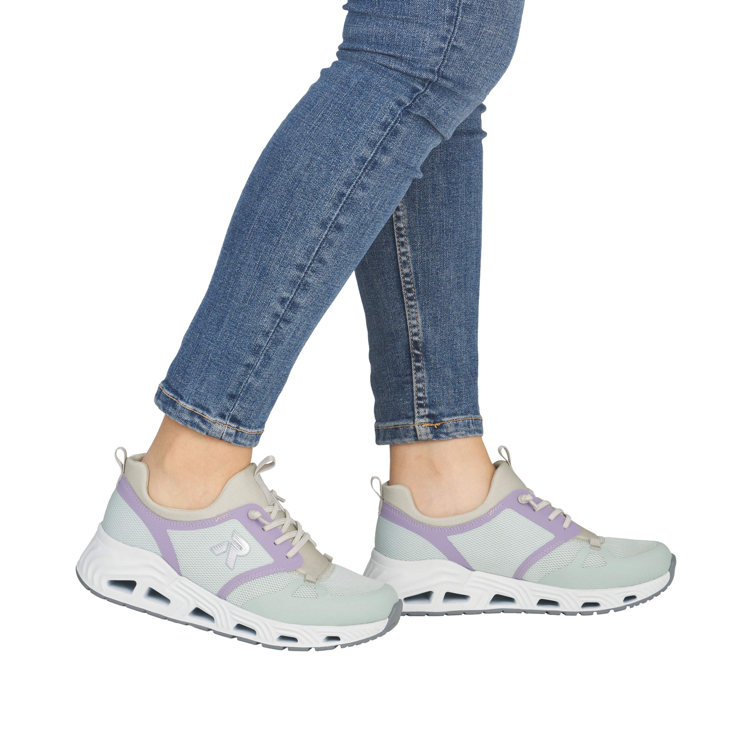 Rieker Slip-On Sneaker  Schlupfschuh, Freizeitschuh, Schnürschuh mit Gummizug