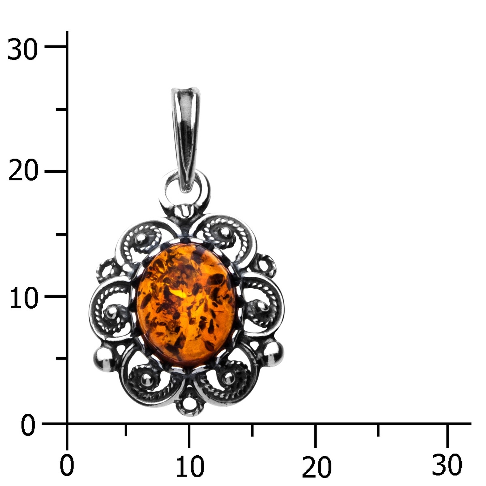 OSTSEE-SCHMUCK Kettenanhänger »- Traudel - Silber 925/000 - Bernstein«