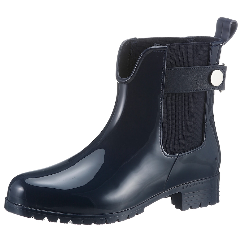 Tommy Hilfiger Chelseaboots »ANKLE RAINBOOT WITH METAL DETAIL«