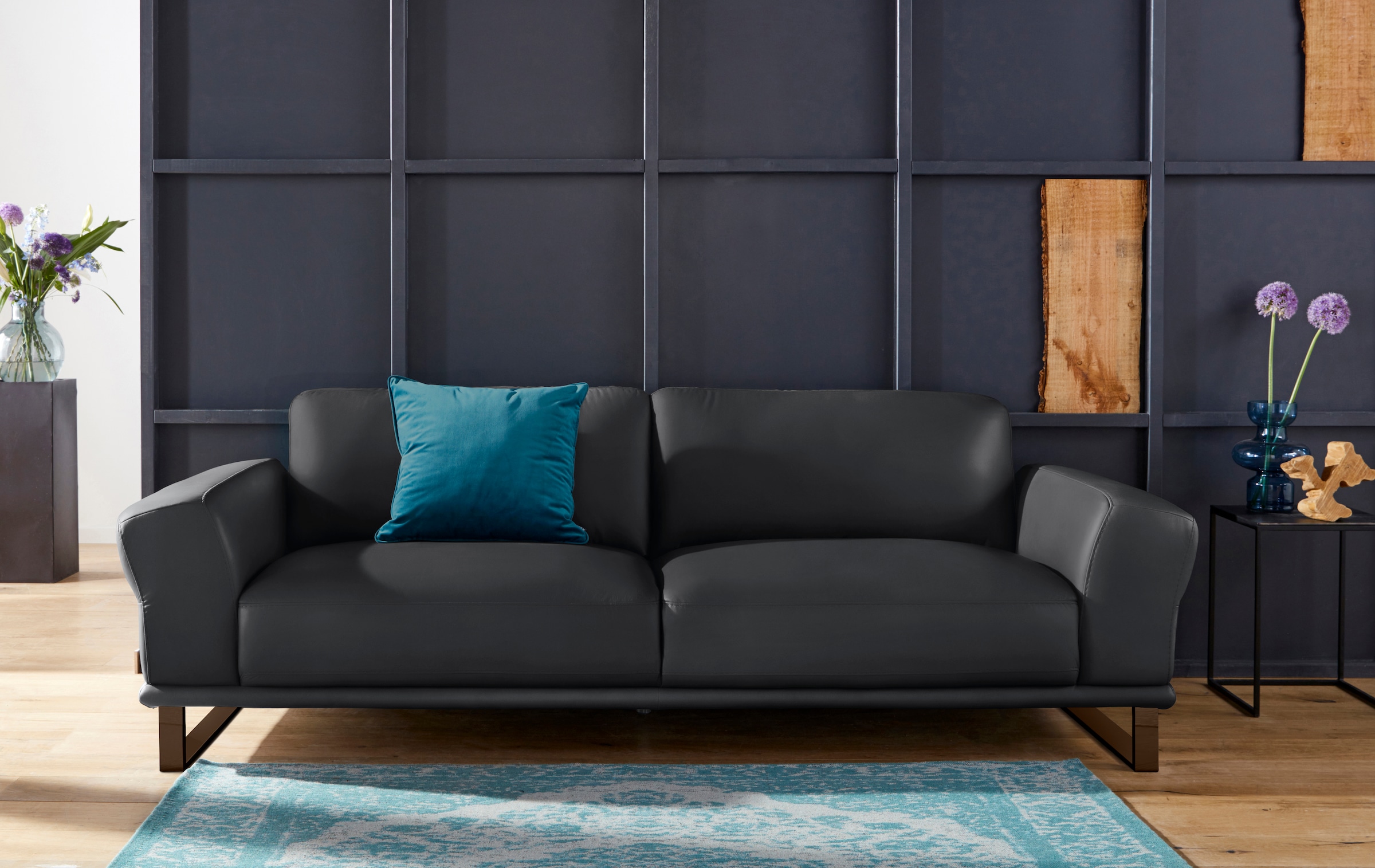 W.SCHILLIG 2,5-Sitzer »montanaa« mit Metallkufen in Bronze pulverbeschichtet, Breite 232 cm