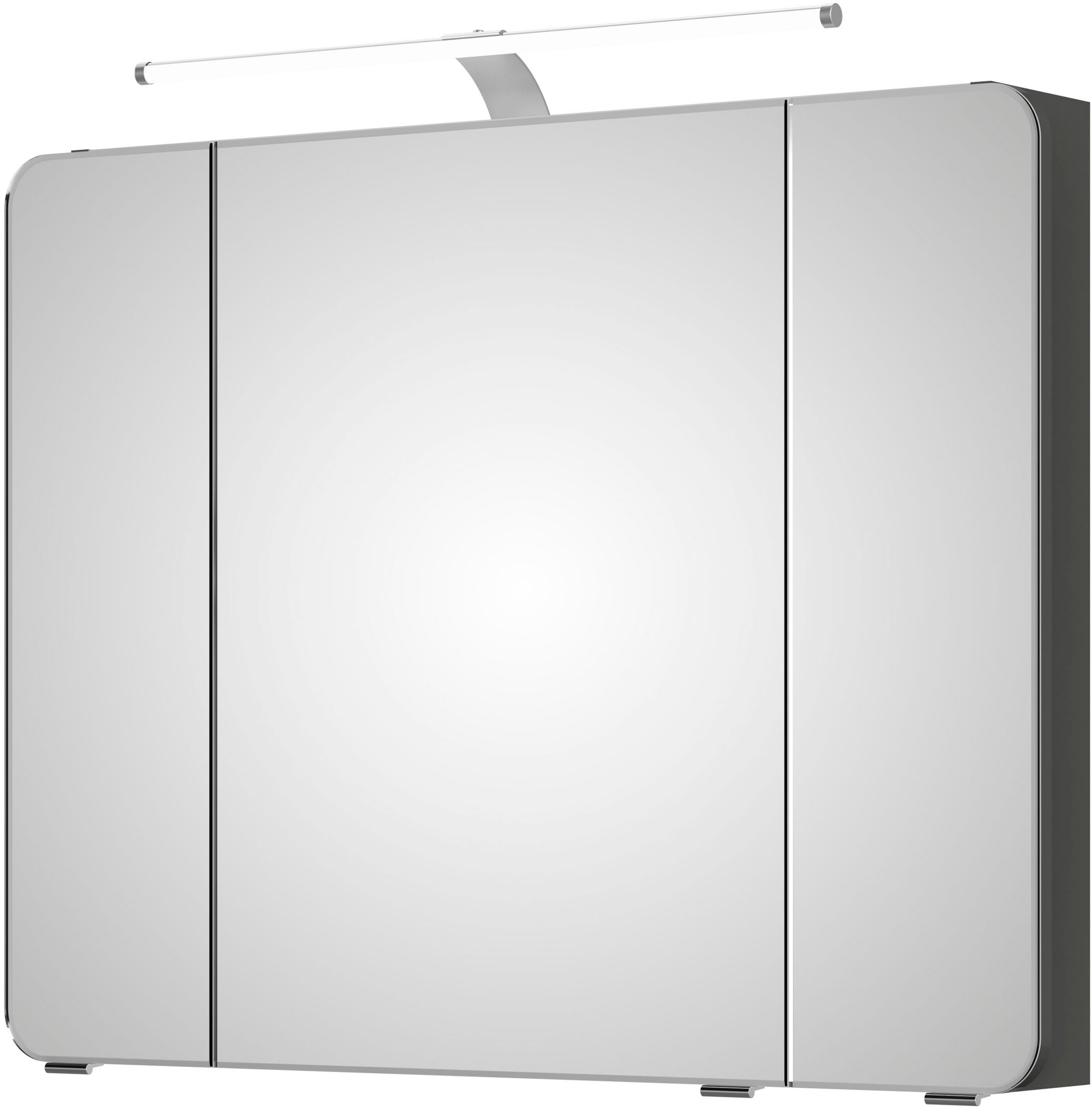 Saphir Badmöbel-Set »Serie 4005, vormontiert, Glaswaschbecken, Spiegelschrank«, (Set, 6 St.), Badezimmer-Set mit Unterschrank, Hängeschrank, Hochschrank, Türdämpfer