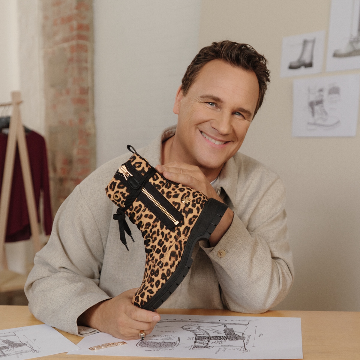 MARCO TOZZI by GMK Schnürboots, Blockabsatz, Schnürstiefelette im Animal Look