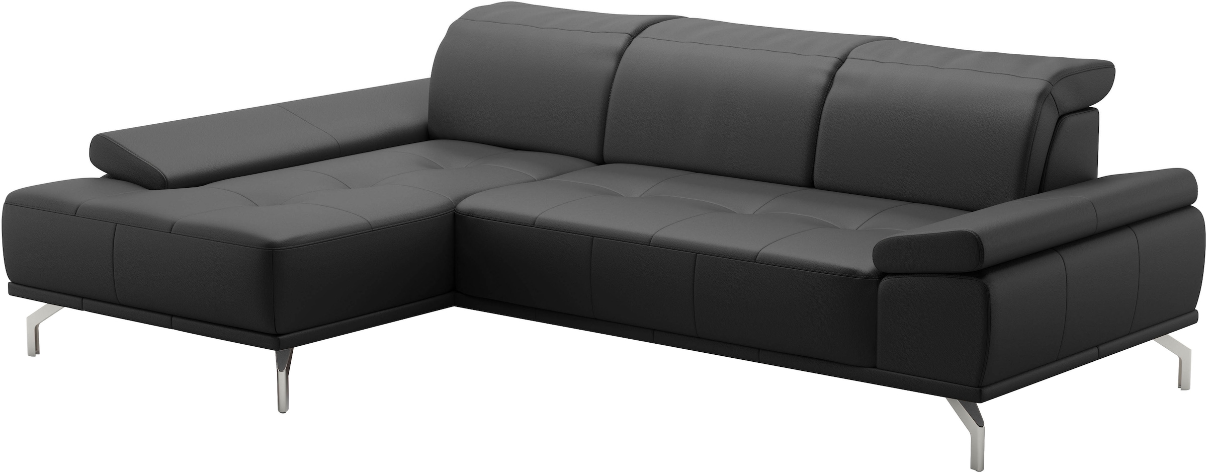 Places of Style Ecksofa »Caluna«, Inkl.Sitztiefenverstellung, wahlweise mit Kopf- und Armteilverstellung