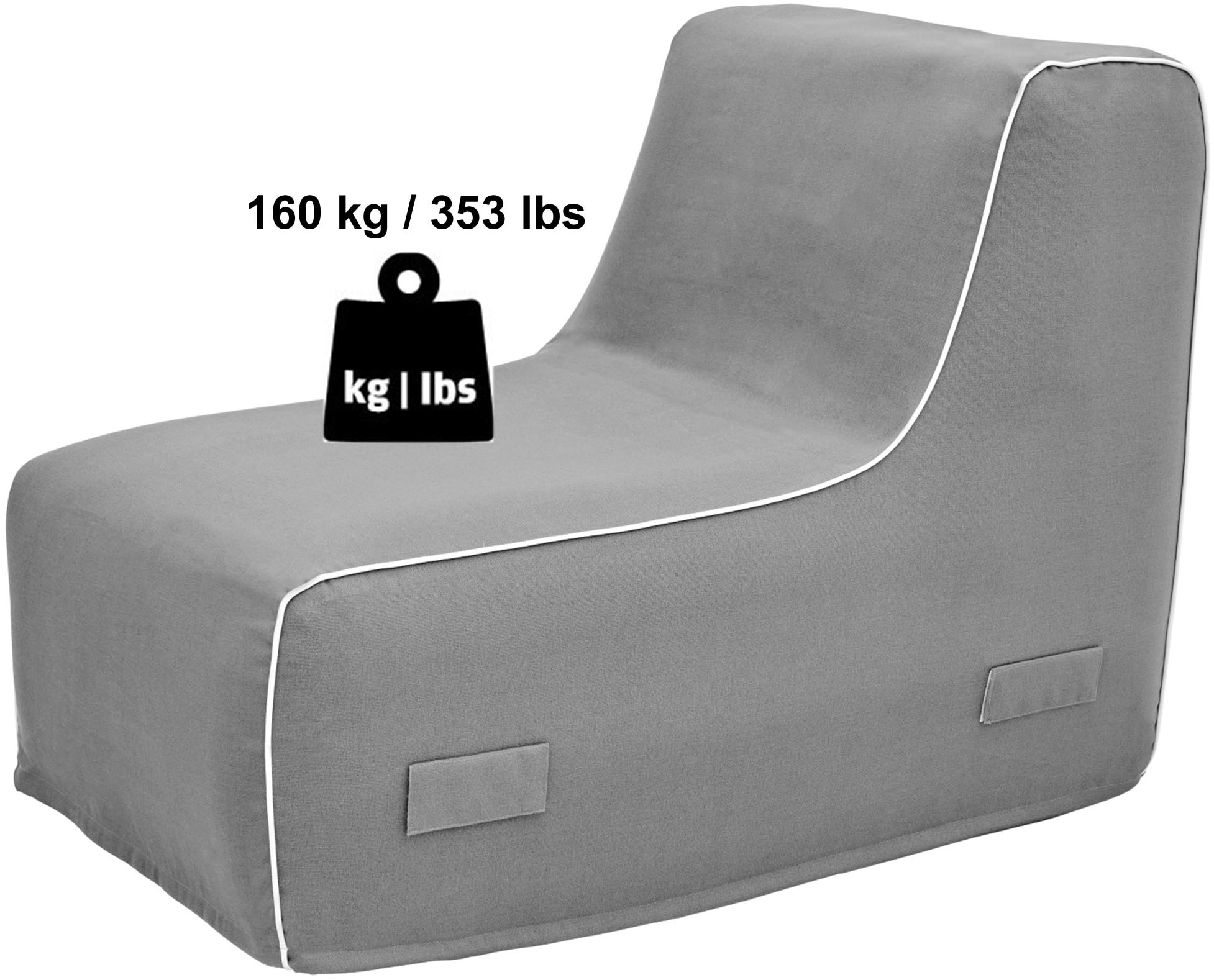 Jahnke Loungesessel »AIR LOUNGE« 1 Stk. tlg. aufblasbar, Indoor & Outdoor, 60 cm Sitztiefe