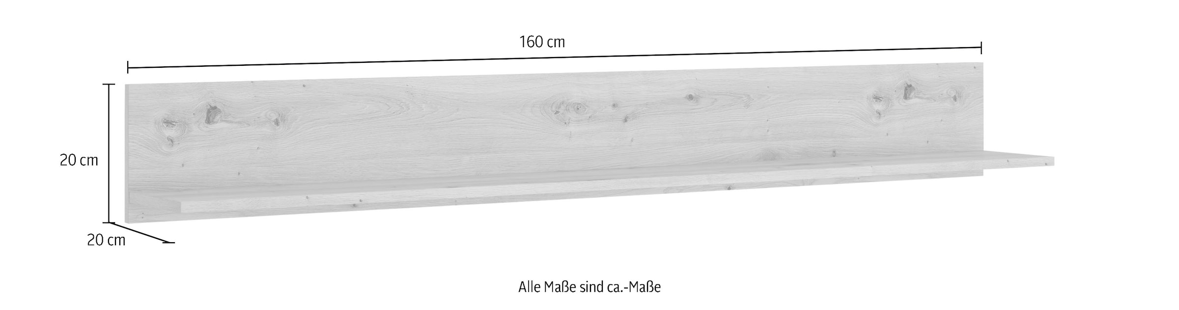 Home affaire Wandregal »Luci« Breite 160 cm